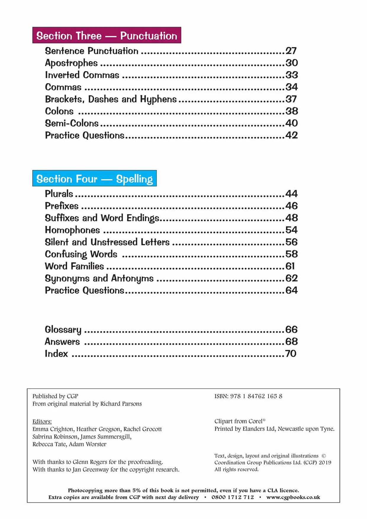 KS2 English: Grammar, Punctuation and Spelling Study Book - Ages 7-11