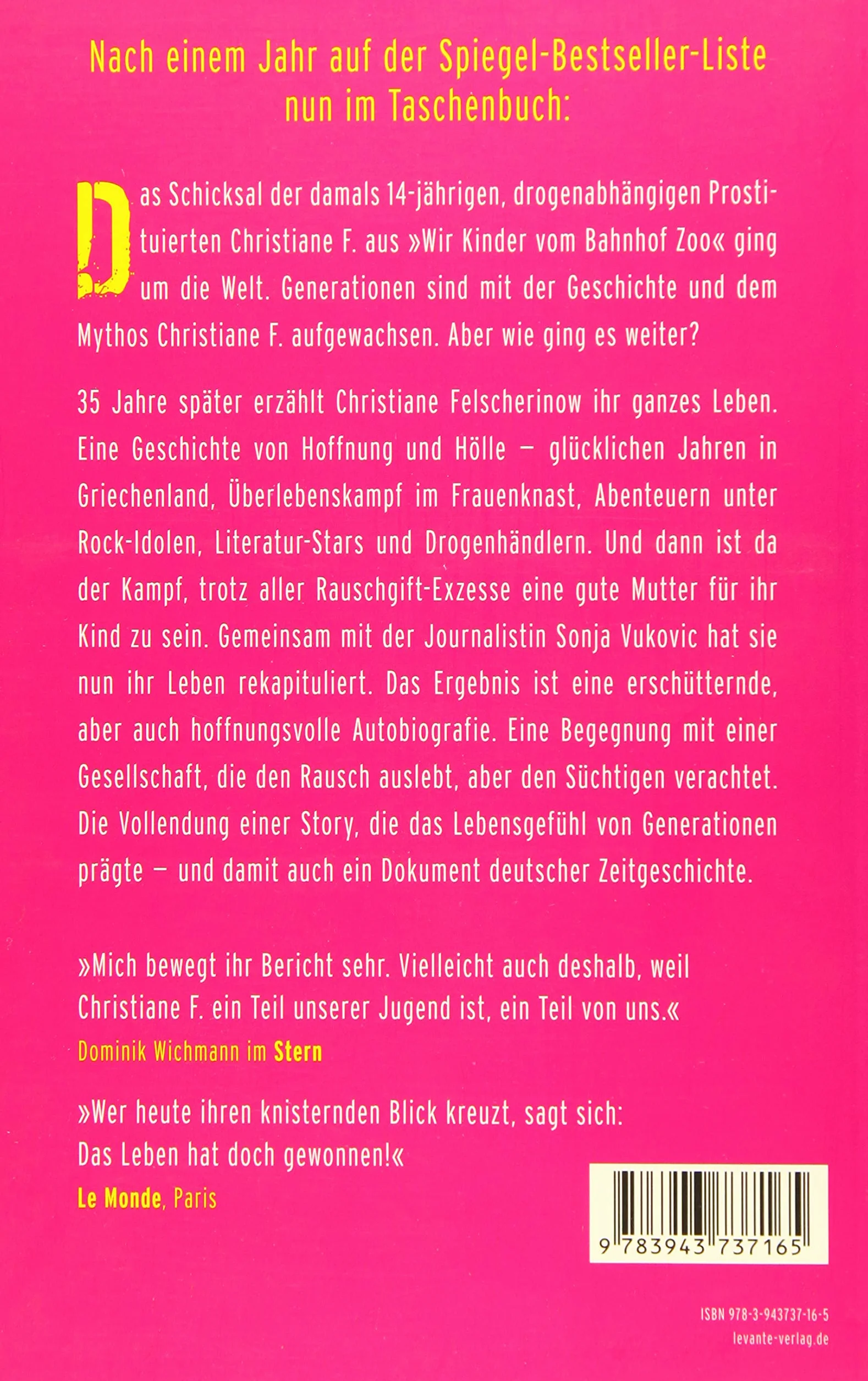 Christiane F.: Mein zweites Leben: Autobiografie