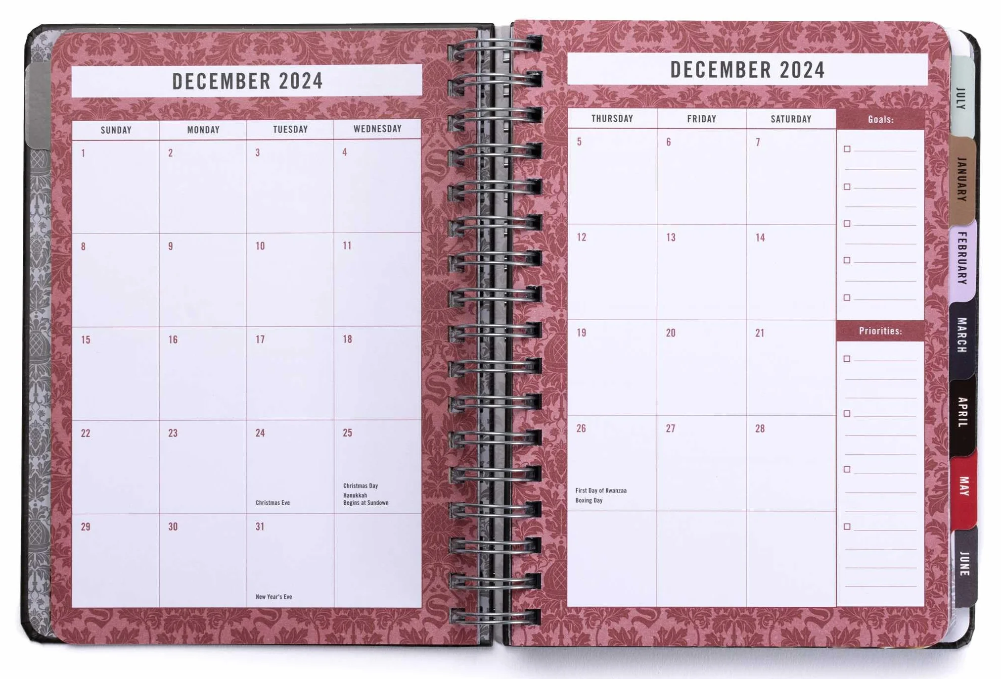 2025 The Sopranos 13-Month Weekly Planner