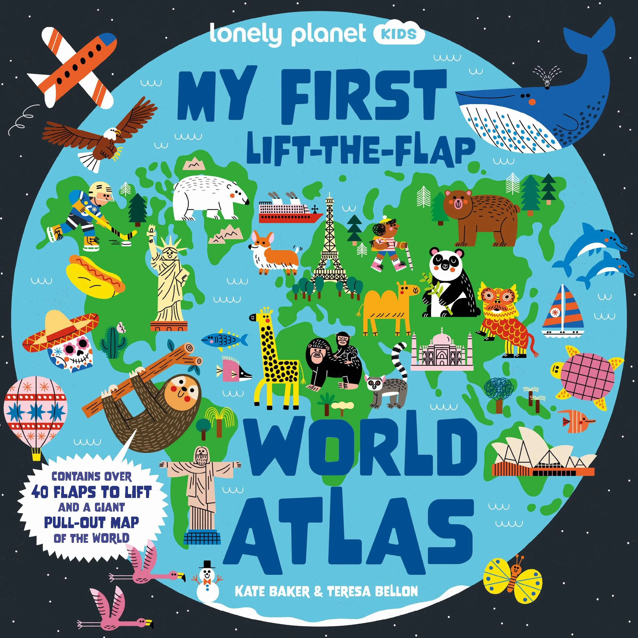 My First Lift-the-Flap World Atlas - anglais: Giant Pull Out Map | Wow Factor Facts & Surprises | Search & Find Games | Beautiful & Engaging Illustrations
