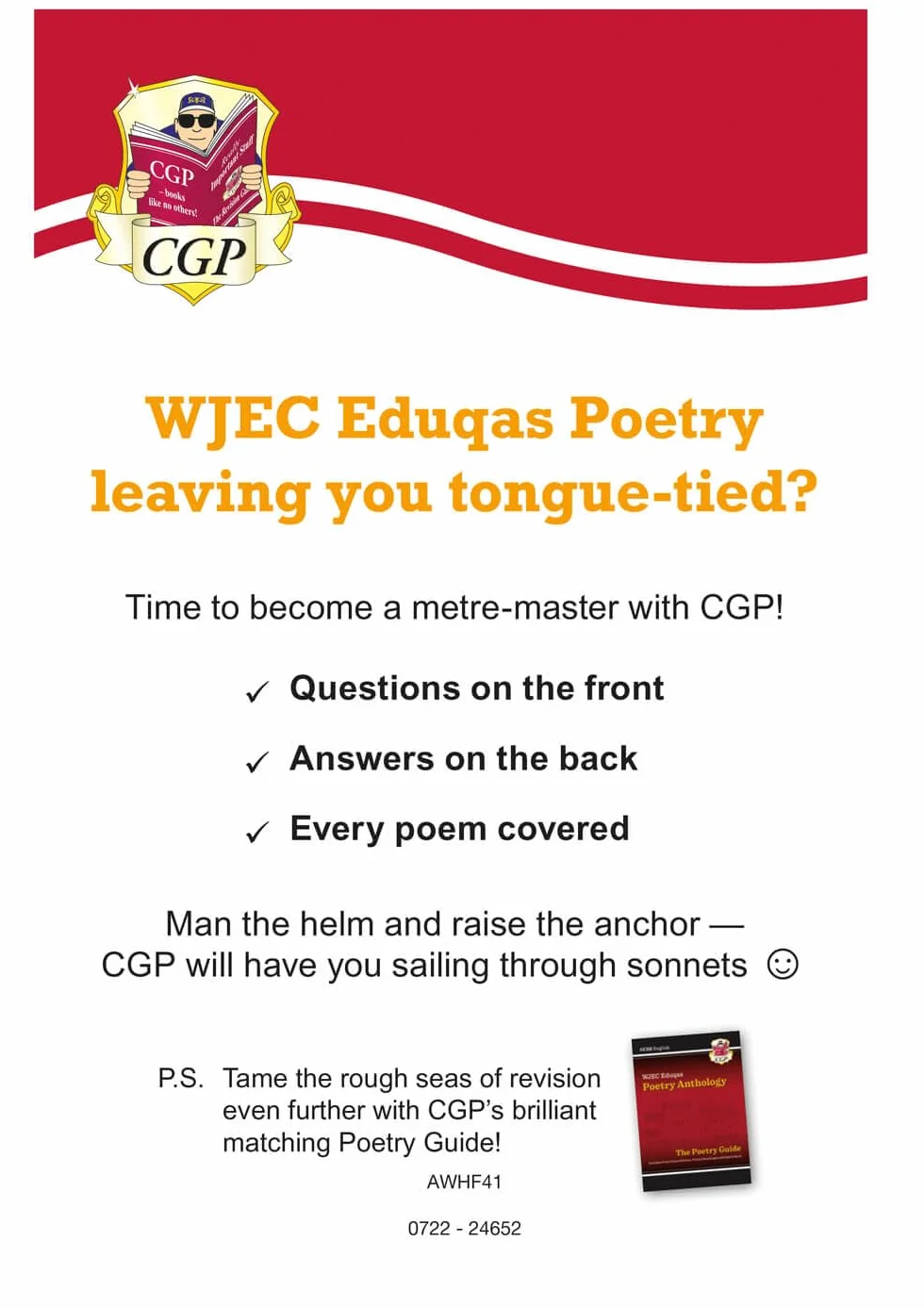 GCSE English WJEC Eduqas Poetry Anthology Revision Question Cards (For exams in 2026)