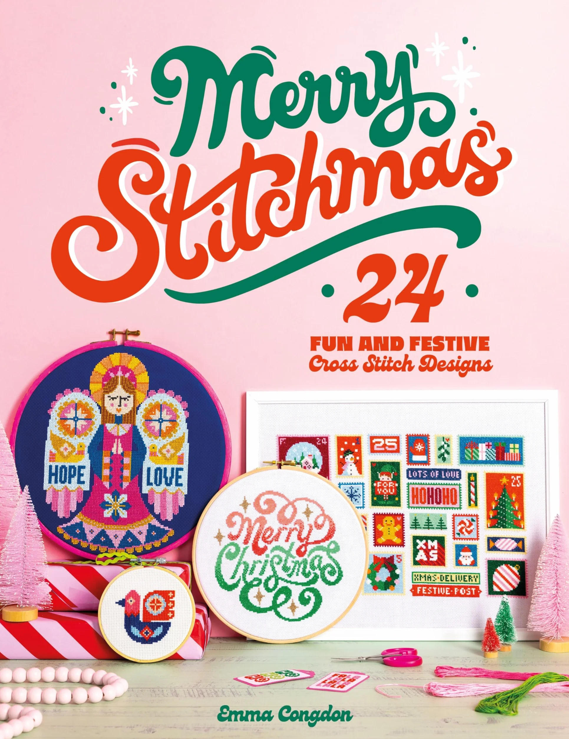 Merry Stitchmas: 24 Fun and Festive Cross Stitch Designs