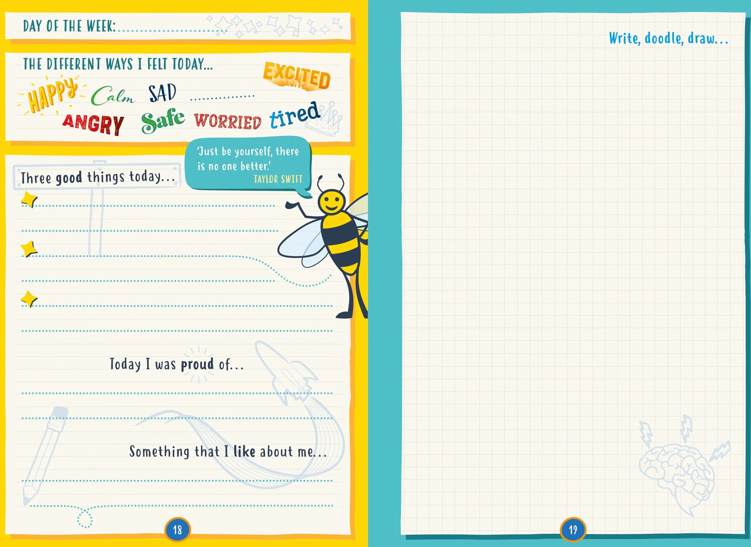 Happy Confident Me: Daily Journal - Gratitude and Growth Mindset Journal That Boosts Children's Happiness, Self-Esteem, Positive Thinking, Mindfulness and Resilience