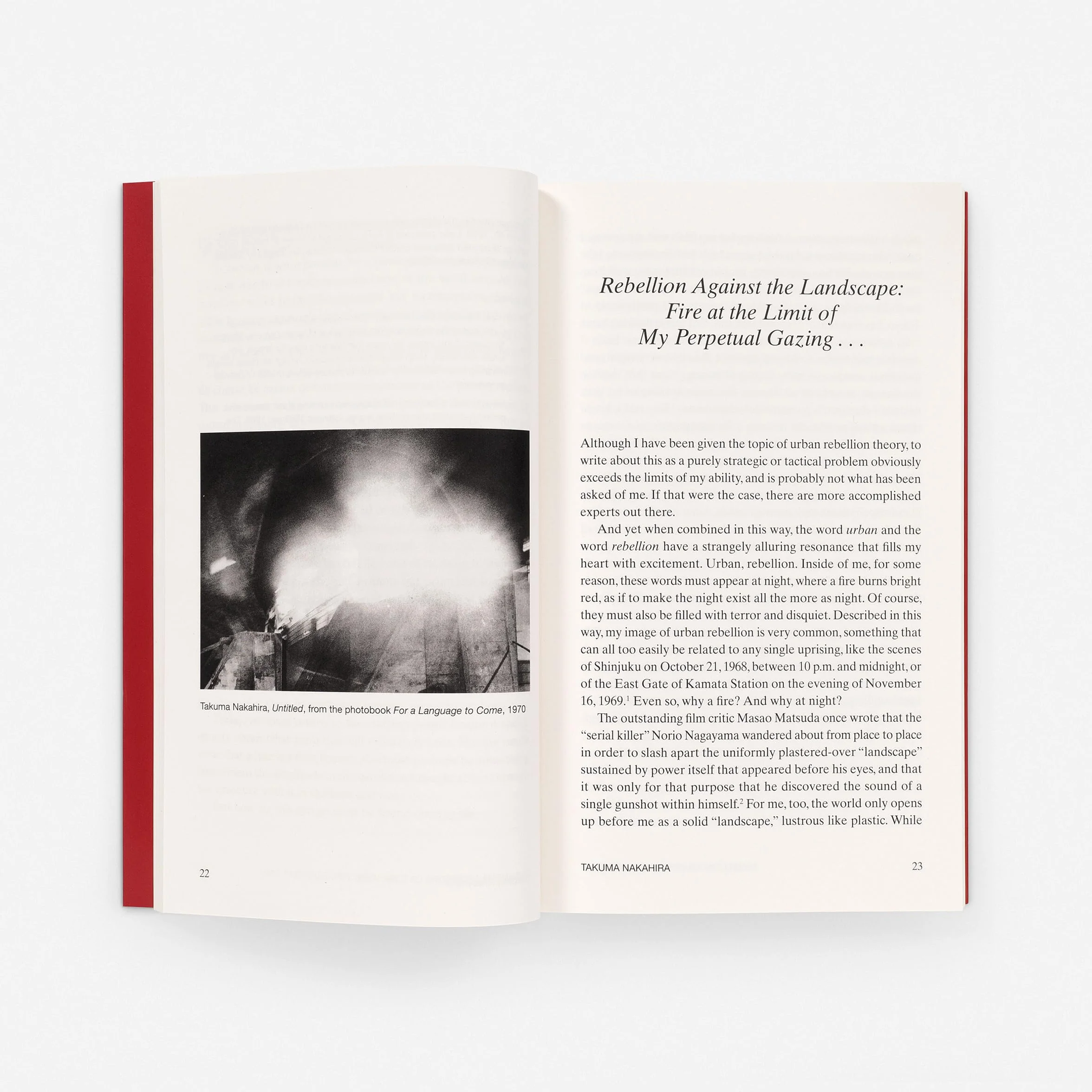At the Limits of the Gaze : Selected writings by Takuma Nakahira /anglais