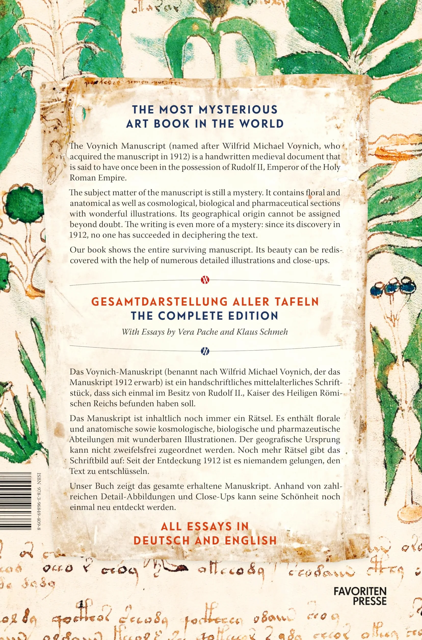 The Voynich Manuscript: Gesamtdarstellung aller Tafeln der illuminierten Handschrift (Deutsch/Englische Ausgabe)