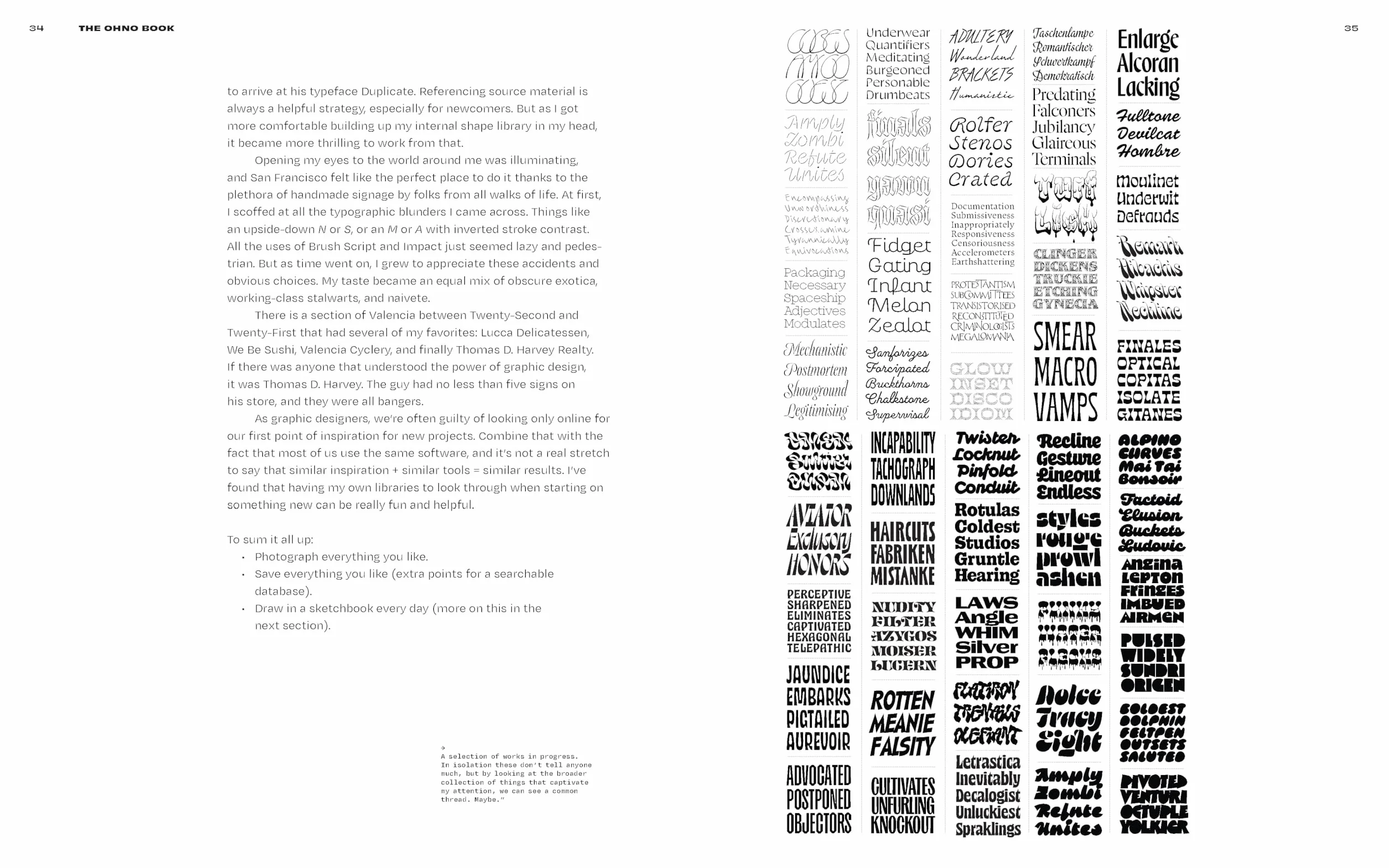 The Ohno Book A Serious Guide to Irreverent Type Design /anglais