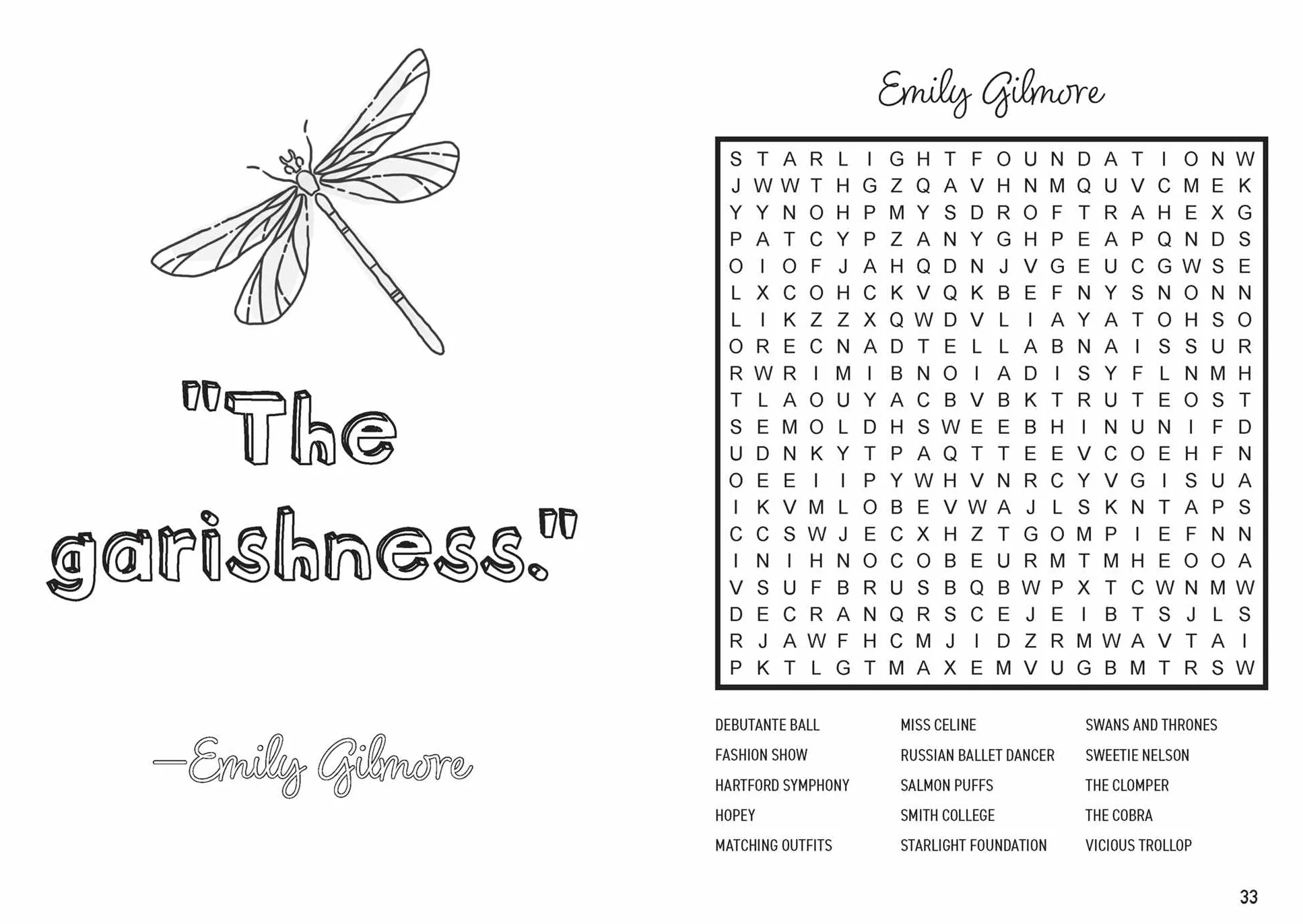 Gilmore Girls Word Search and Coloring Book