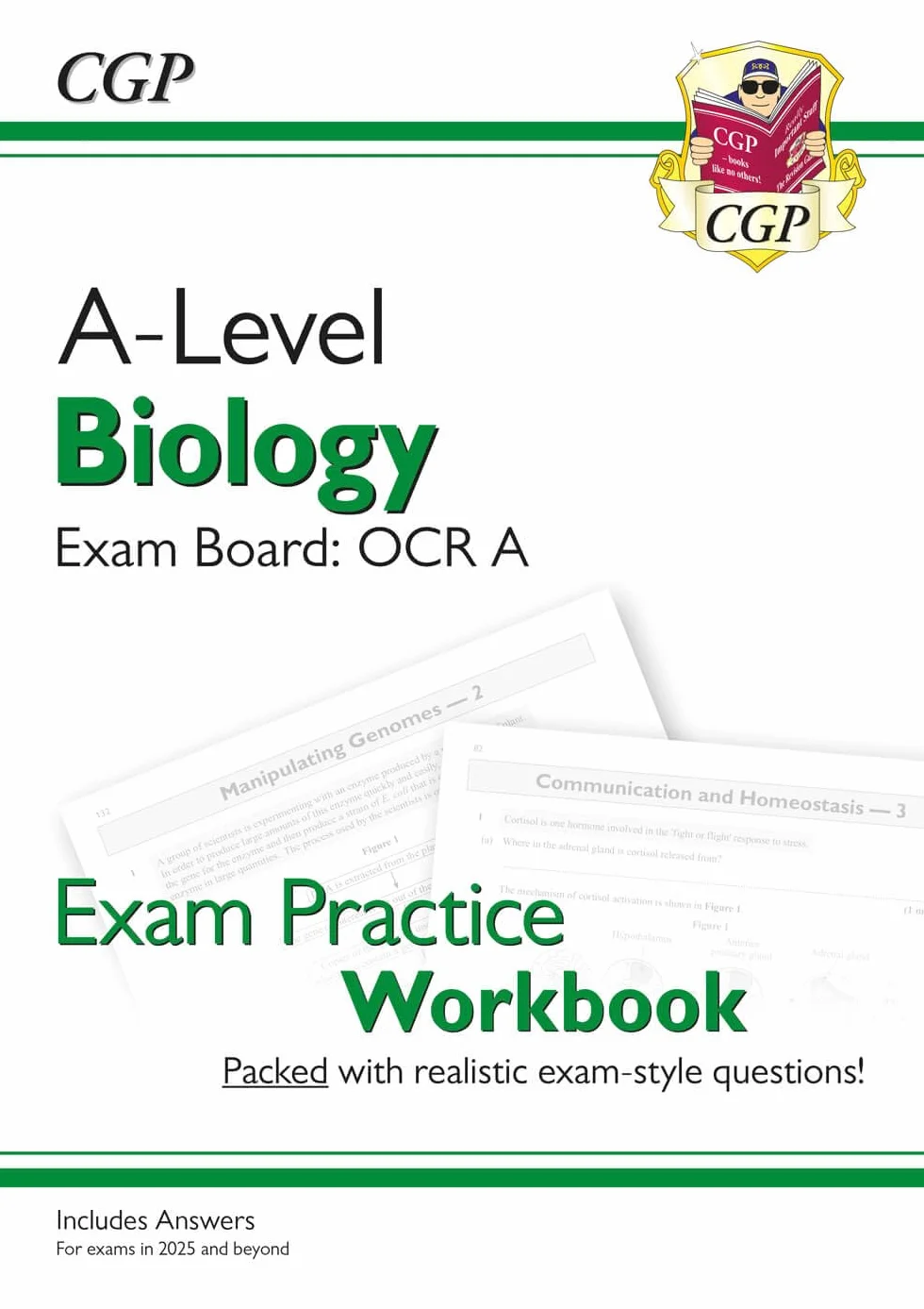 A-Level Biology: OCR A Year 1 & 2 Exam Practice Workbook includes Answers