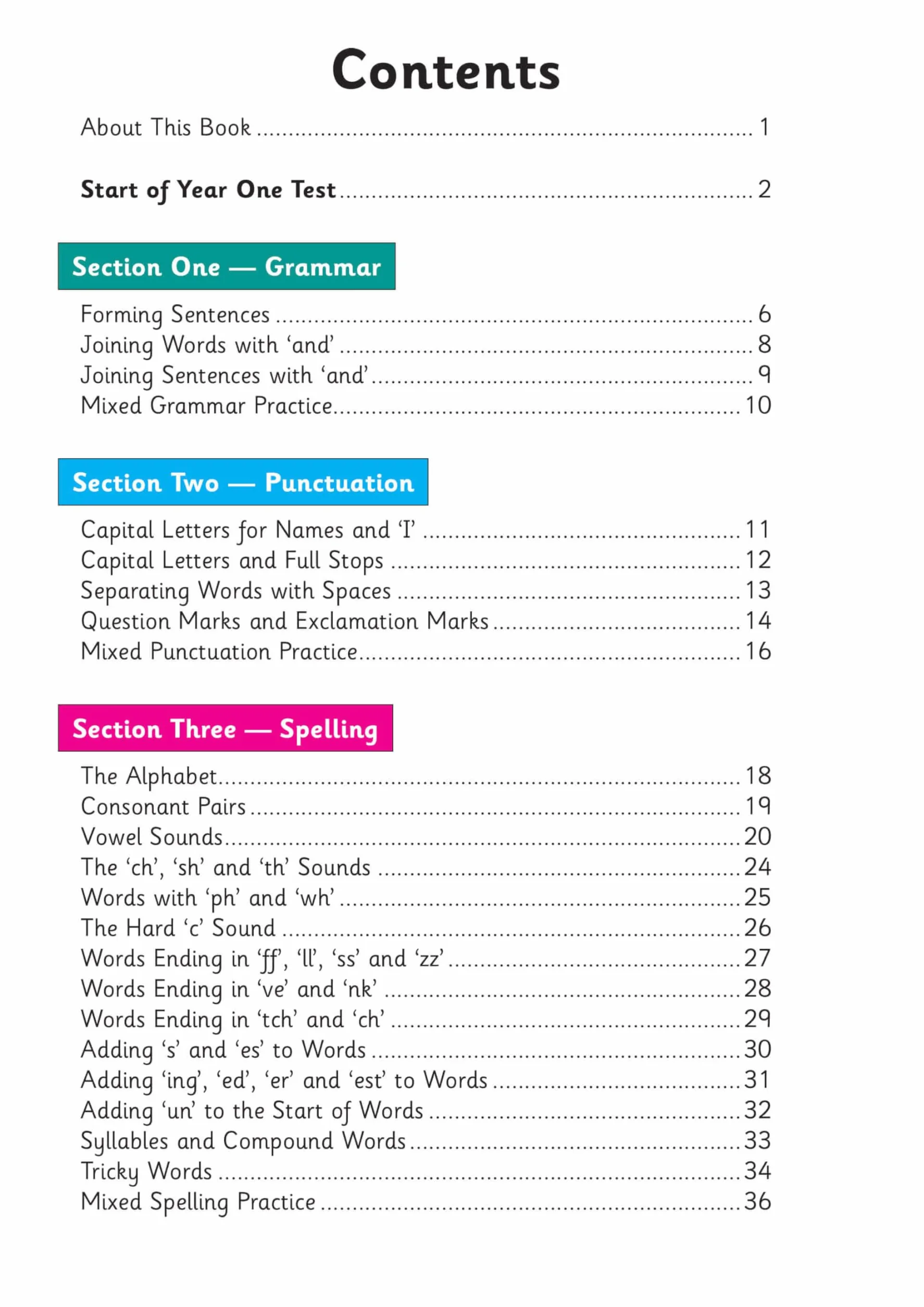 KS1 English Year 1 Targeted Question Book