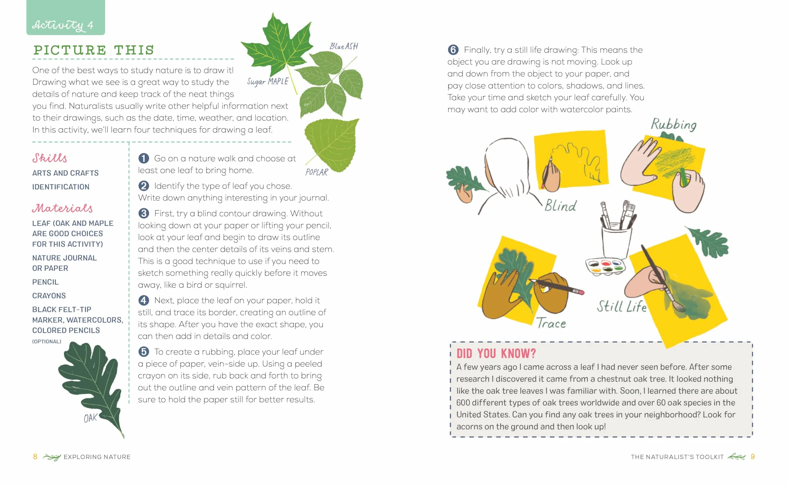 Exploring Nature Activity Book for Kids: 50 Creative Projects to Spark Curiosity in the Outdoors