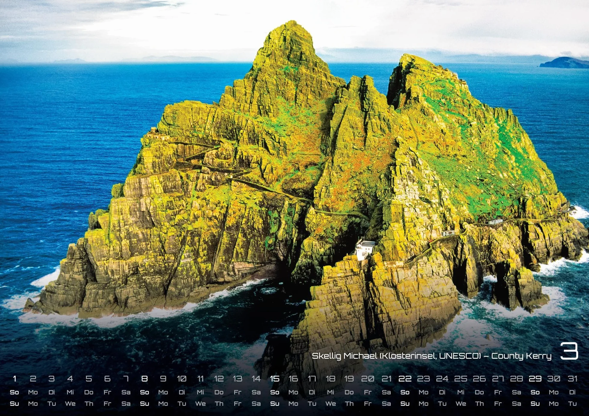 Irland - Die grüne Insel - 2026 - Kalender DIN A2: Der Wandkalender mit den schönsten Motiven aus Irland für das Jahr 2026 im extragroßen Format DIN A2 (ca. 60 x 42 cm)!