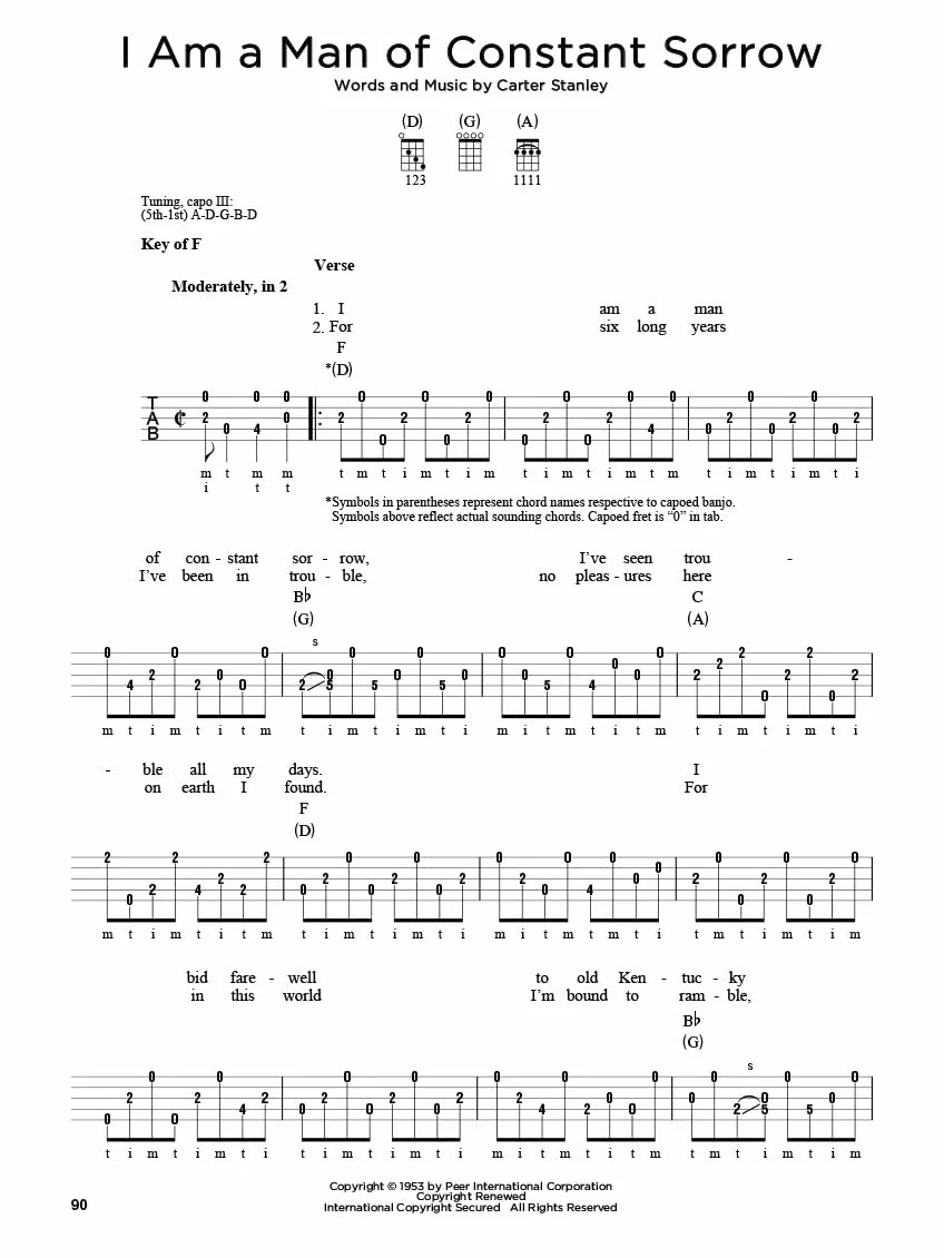 First 50 songs: You Should Play on Banjo