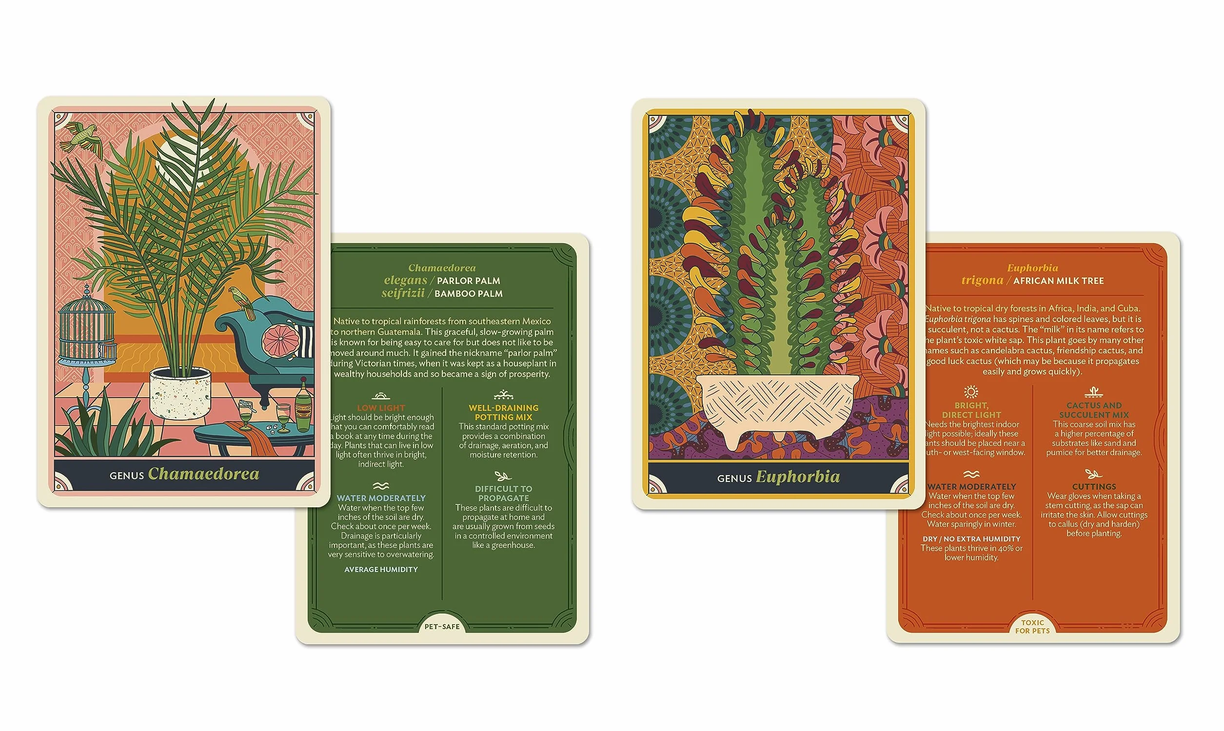 The Happy Houseplant Deck: 50 Cards for Intuitive Plant Care