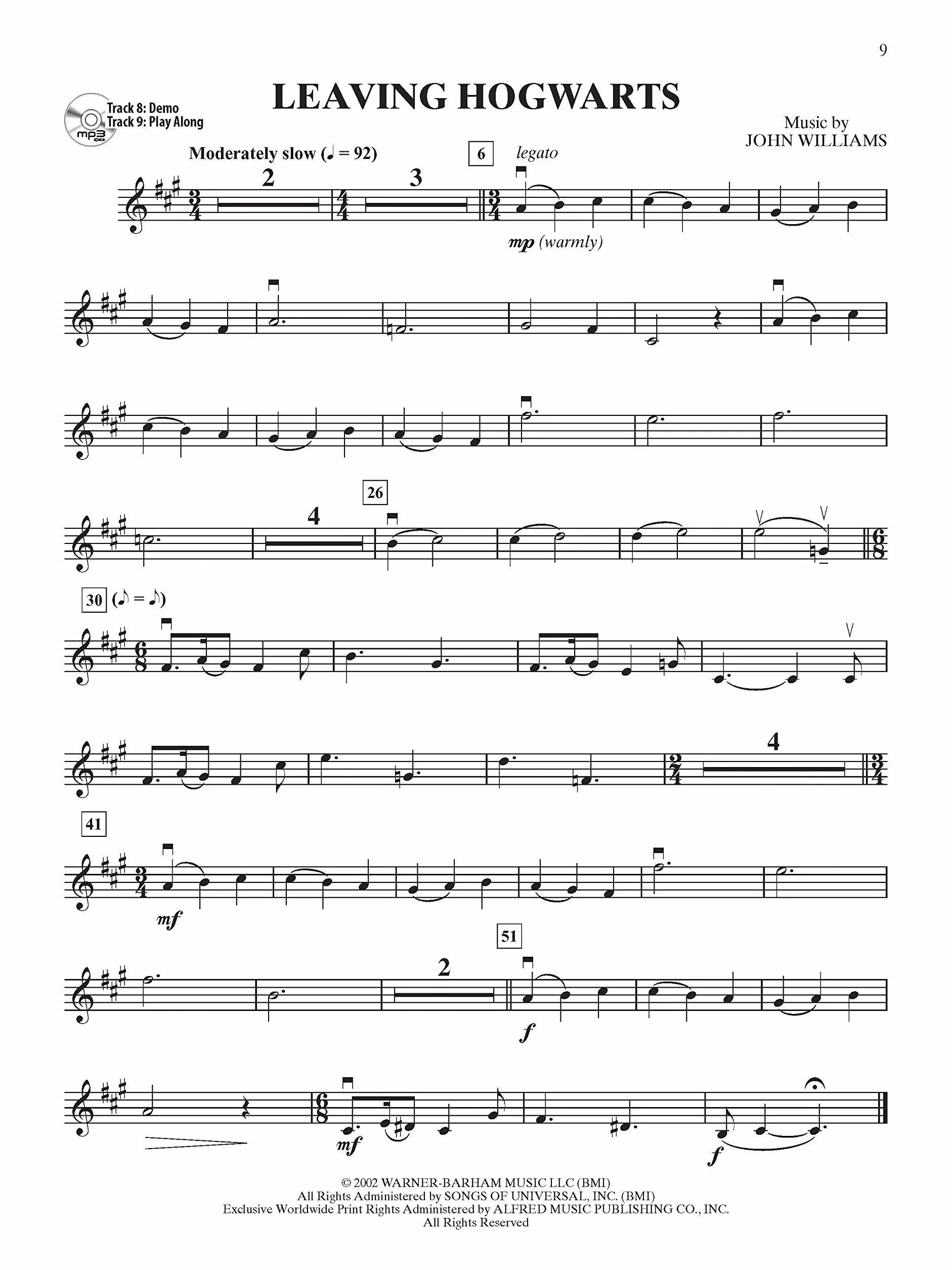 Harry potter instrumental solos complete films 1-8 violin book/cd +cd: From the Complete Film Series