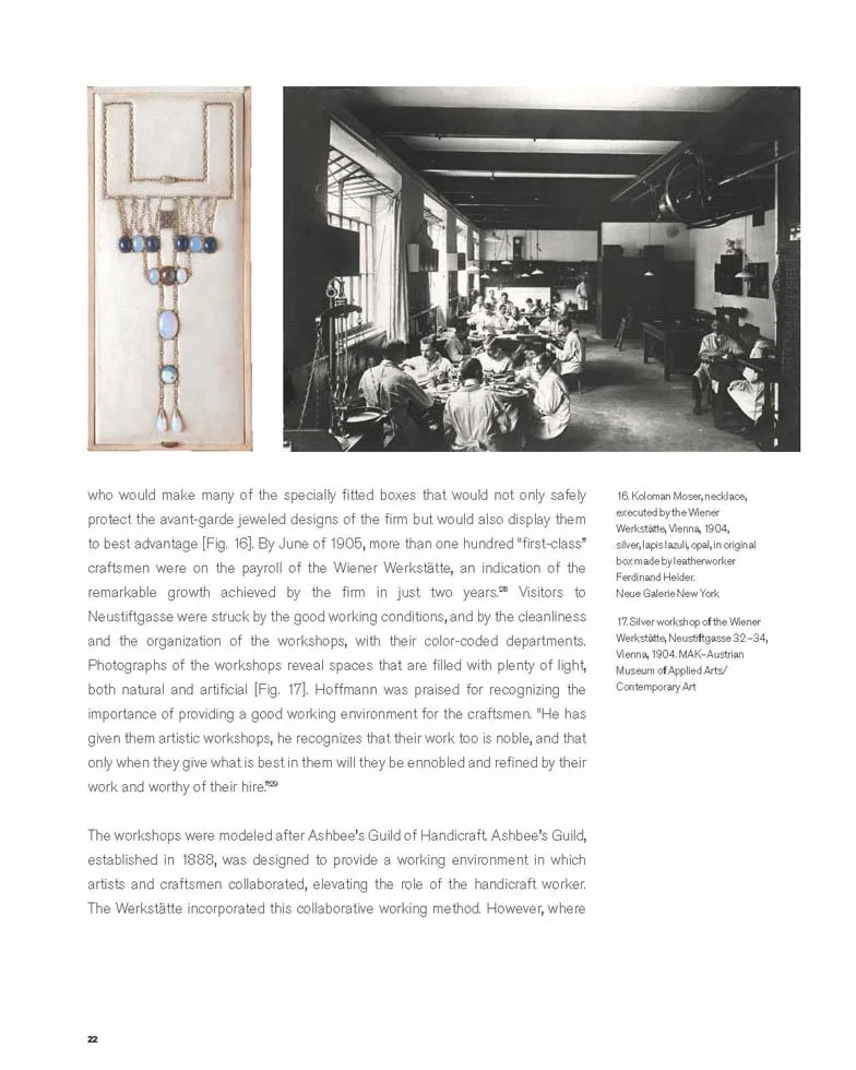 Wiener werkstätte jewelry