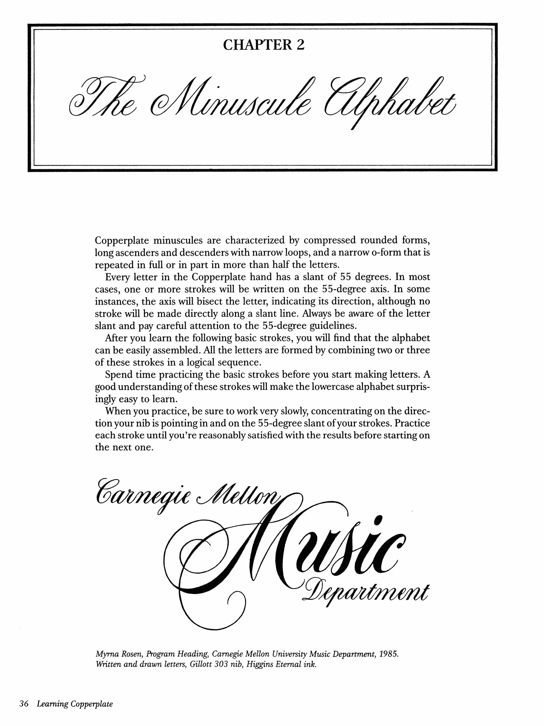 Mastering Copperplate Calligraphy: A Step-By-Step Manual