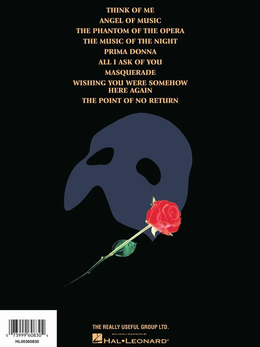 Phantom of the Opera - Souvenir Edition Piano/Vocal Selections Songbook 9 Iconic Songs by Andrew Lloyd Webber Broadway Musical Sheet Music for Piano ... Selections (Melody in the Piano Part)