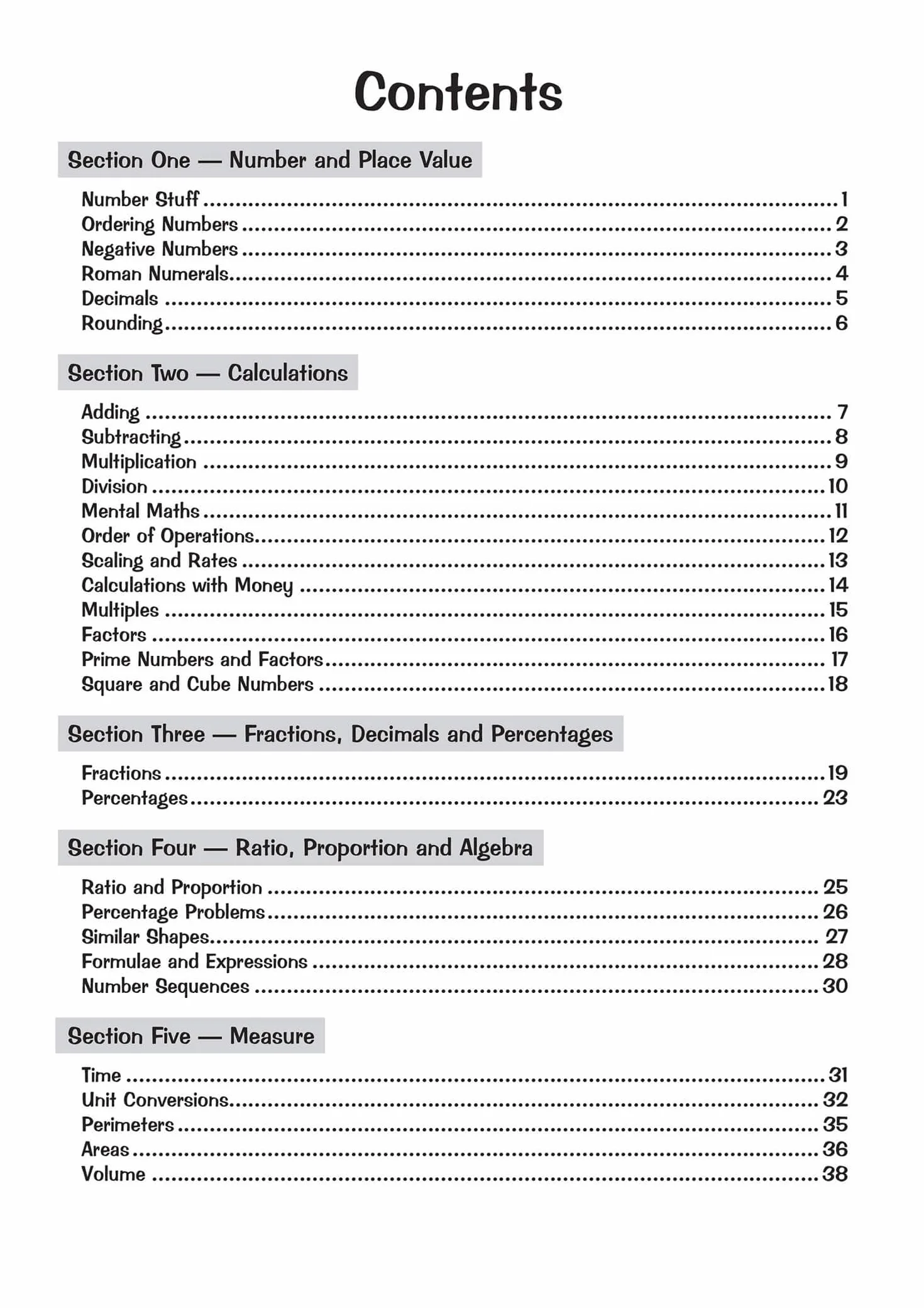 KS2 Maths Workbook - Ages 7-11