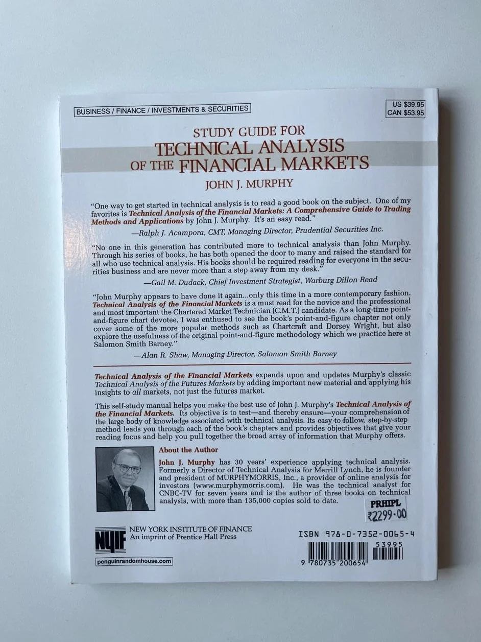 Study Guide to Technical Analysis of the Financial Markets: A Comprehensive Guide to Trading Methods and Applications