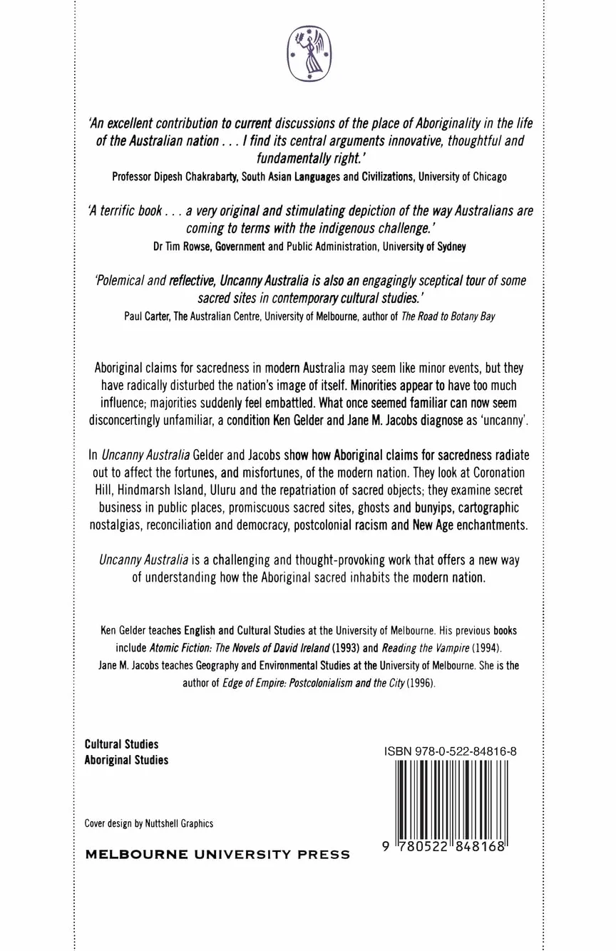 Uncanny Australia: Sacredness and Identity in a Postcolonial Nation