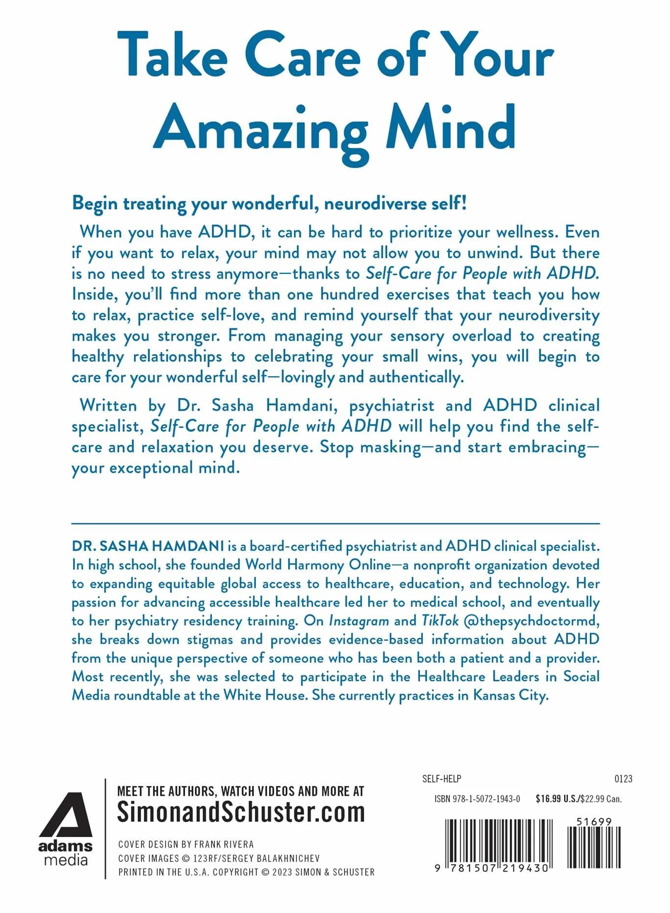 Self-Care for People with ADHD: 100+ Ways to Recharge, De-Stress, and Prioritize You!