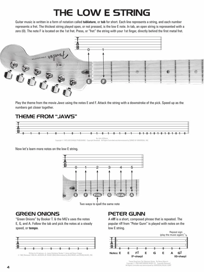 Hal leonard guitar tab method: Book Only