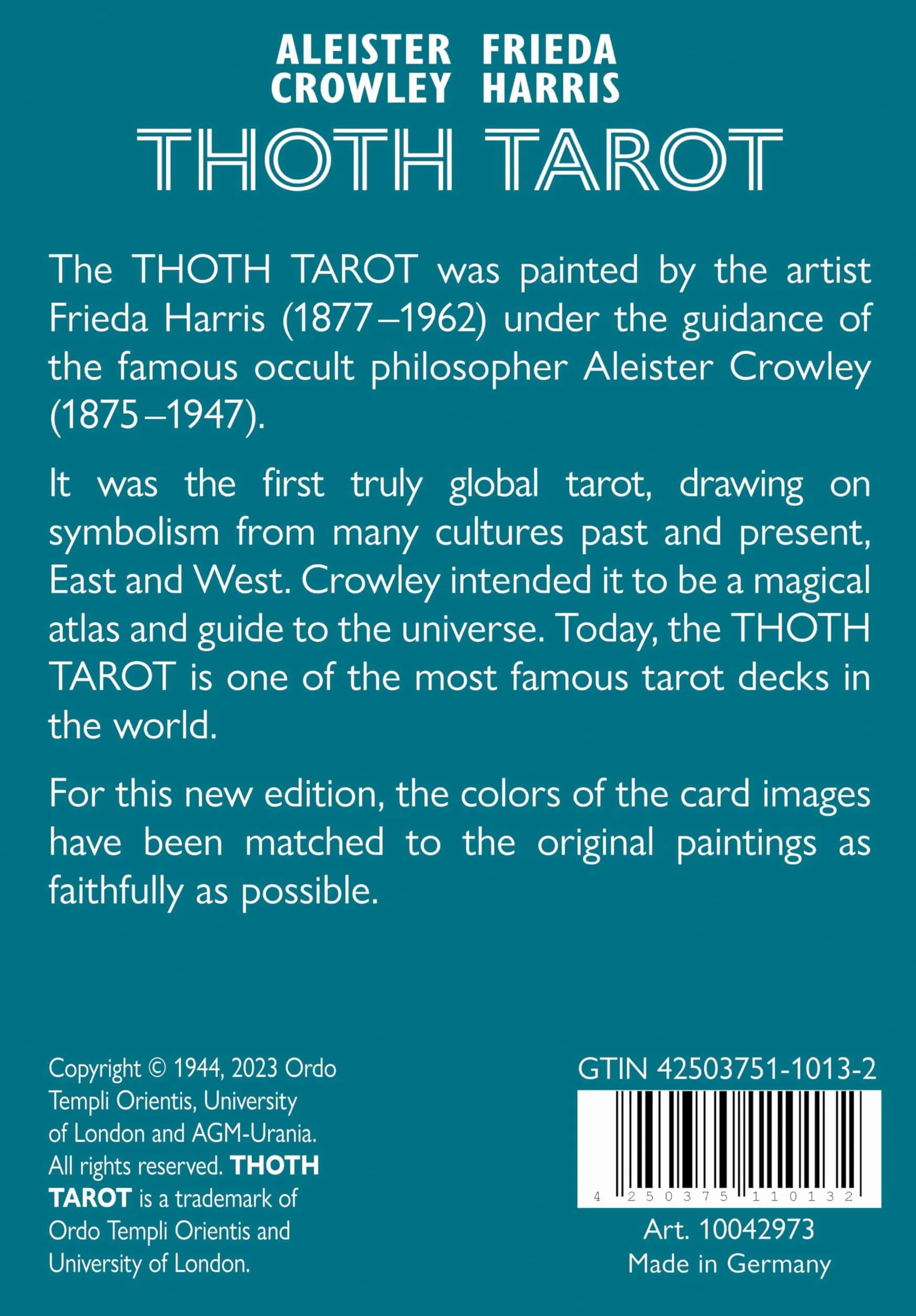 Aleister Crowley Thoth Tarot (Standard Edition, English, GB)
