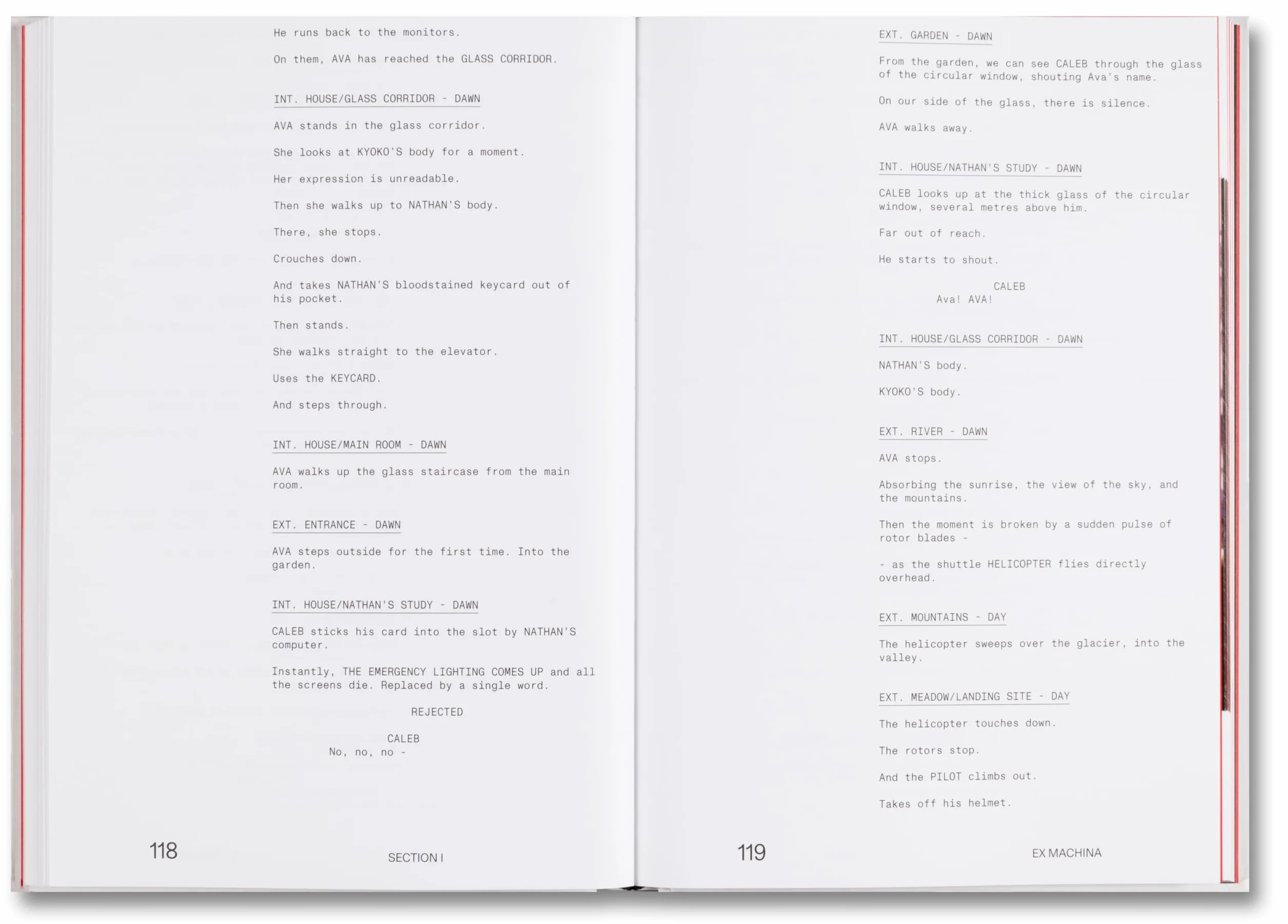 Ex Machina Screenplay Book