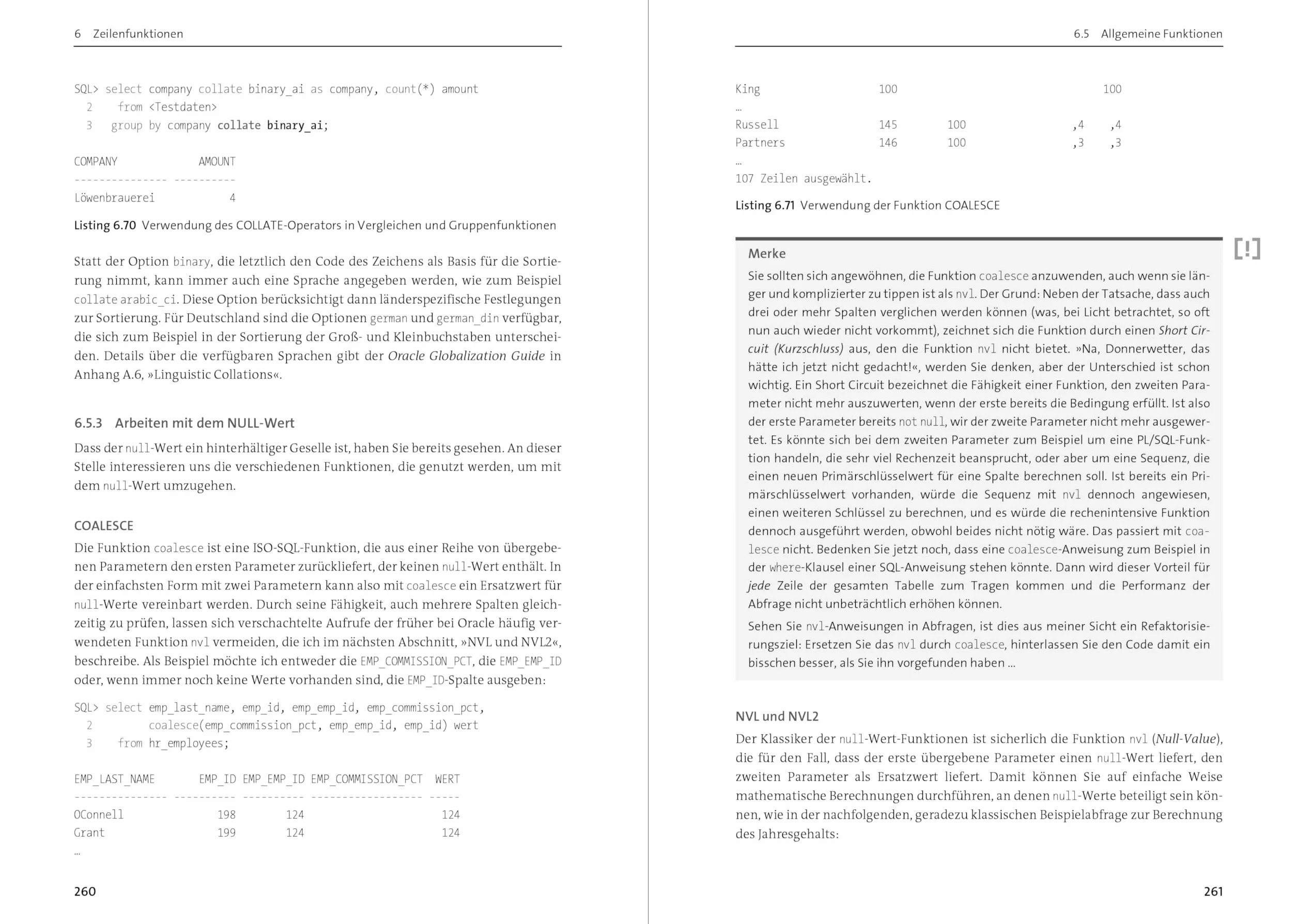 Oracle SQL: Das umfassende Handbuch für den effizienten Einsatz von Oracle SQL. Mit vielen Aufgaben und Beispielen. Aktuell zu Oracle 23ai