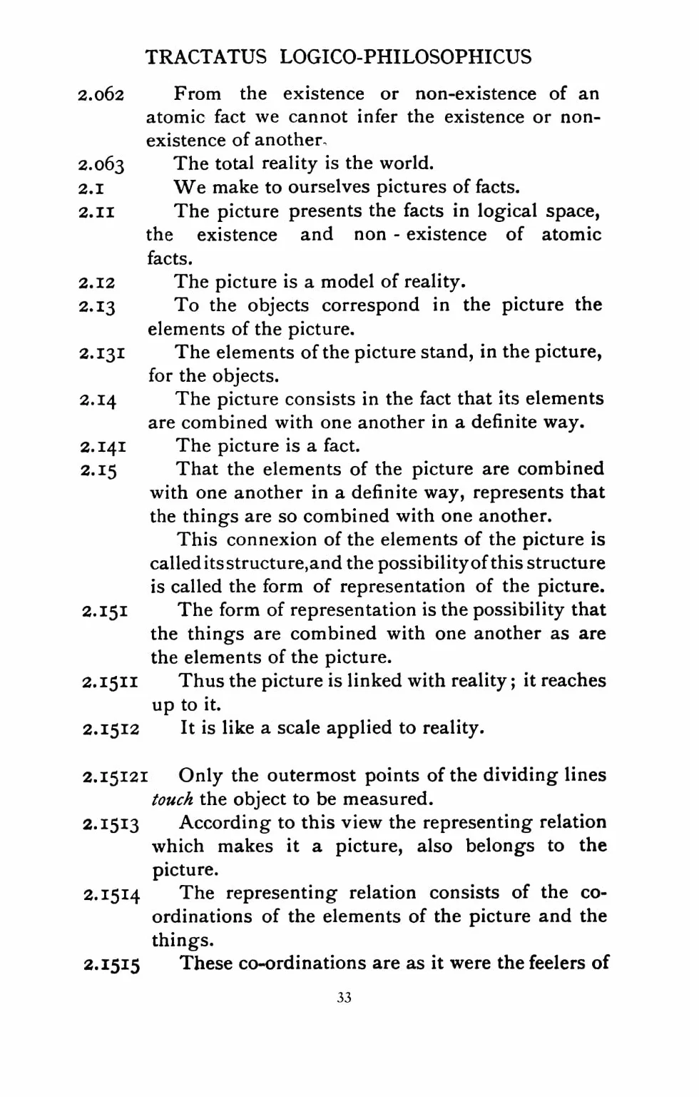 Tractatus Logico-Philosophicus