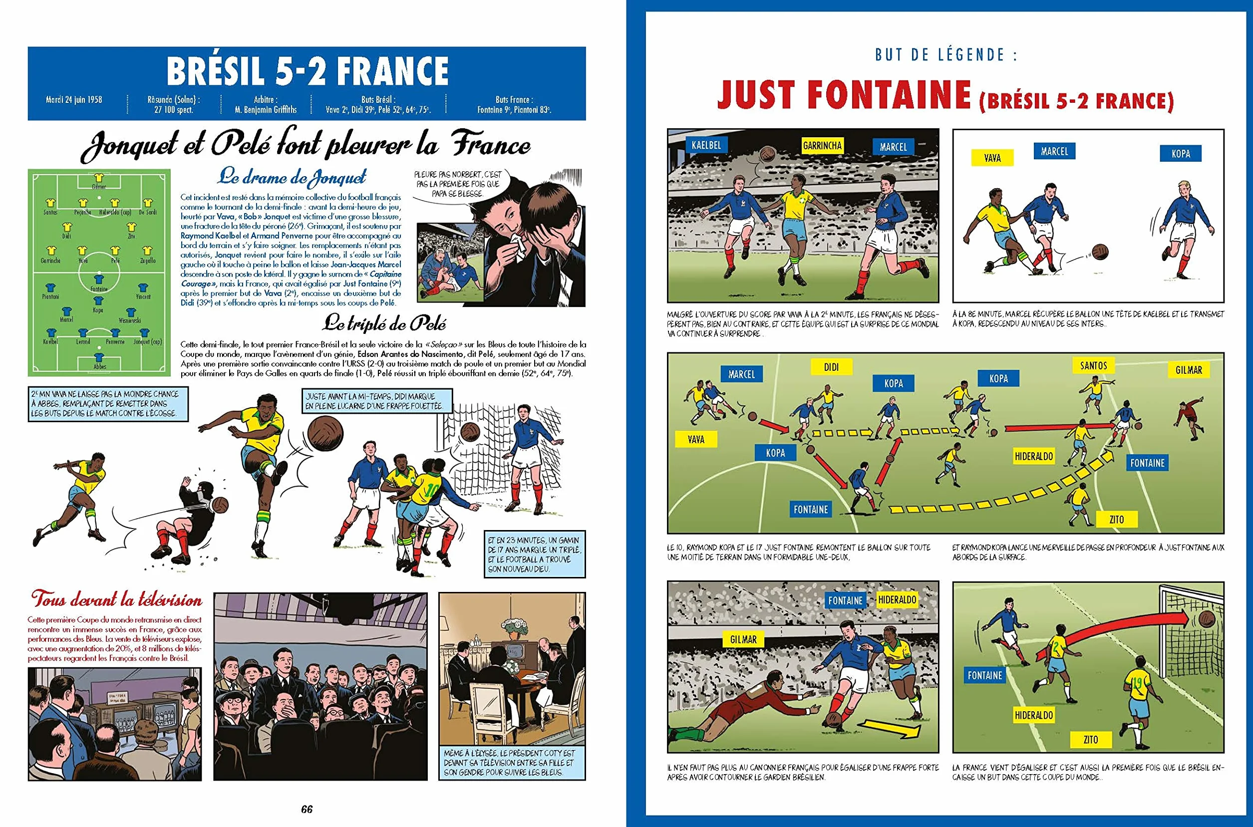 L'Histoire illustrée des bleus - La Grande histoire de l'équipe de France du football
