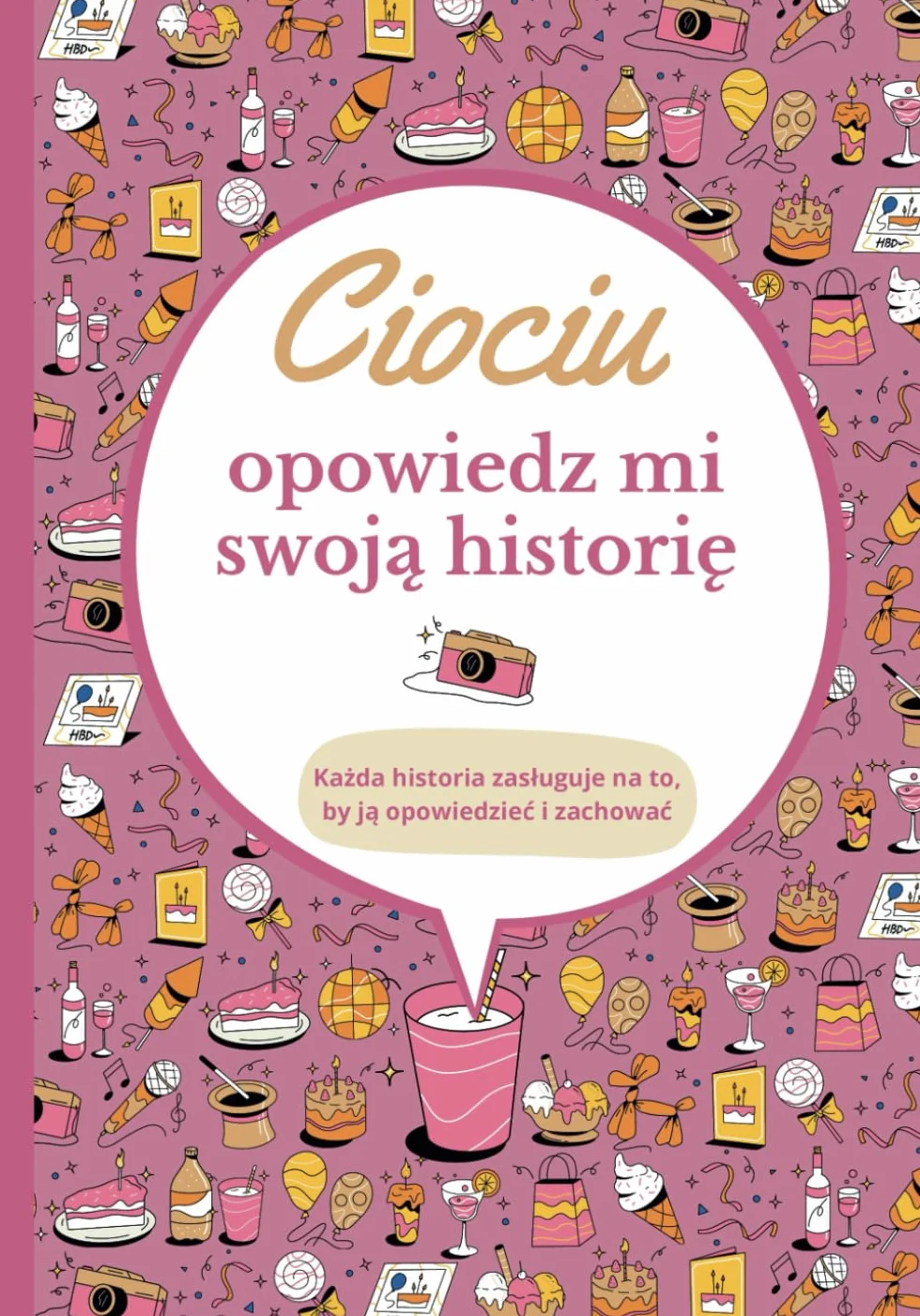 Ciociu opowiedz mi swoją historię: Dziennik do wypełnienia | Księga wspomnień do dzielenia się | Oryginalny pomysł na prezent dla cioci na urodziny lub Boże Narodzenie
