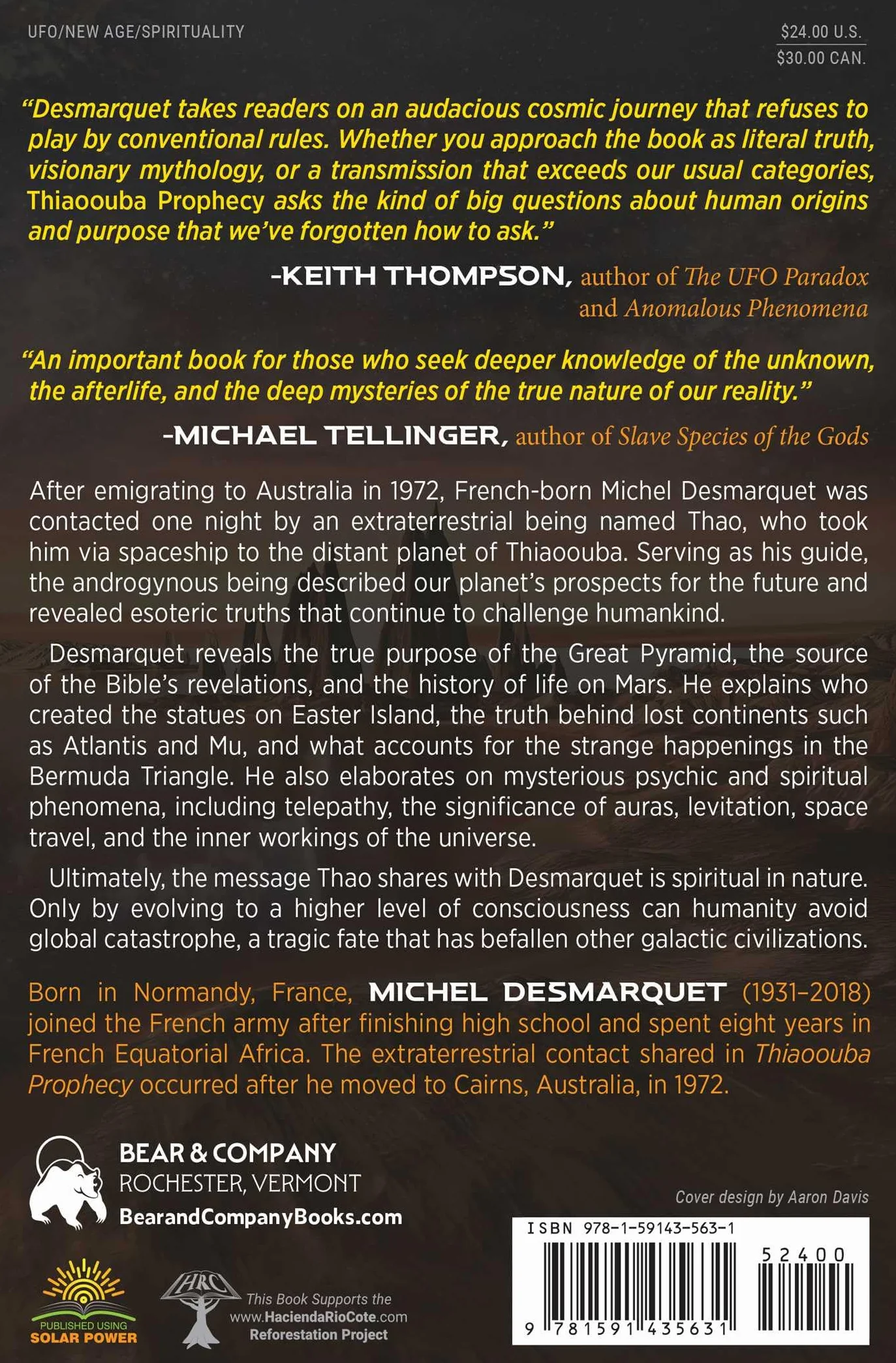 Thiaoouba Prophecy: A True Story of Travel through Time and Space to the Golden Planet