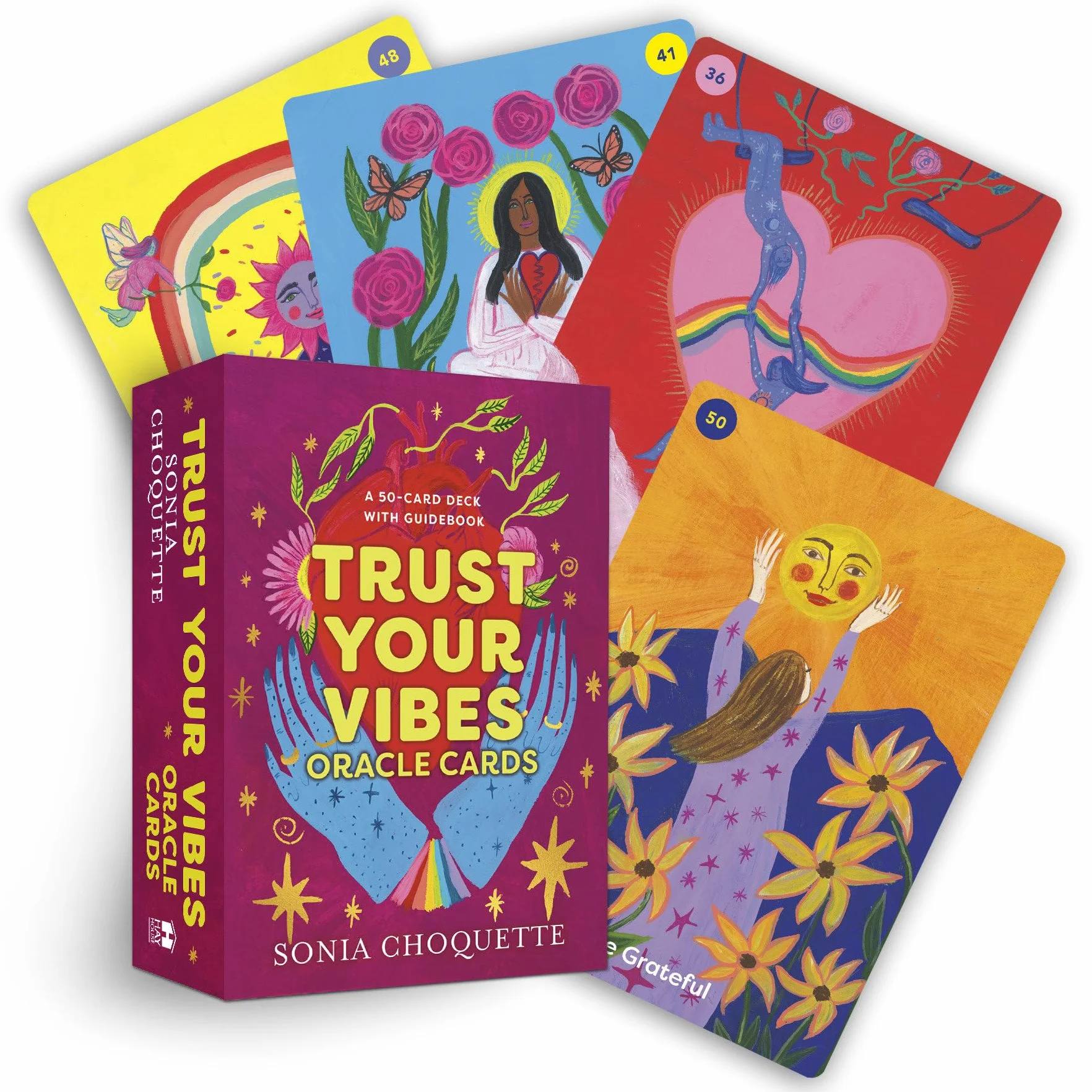 Trust Your Vibes Oracle Cards: A 50-Card Deck with Guidebook