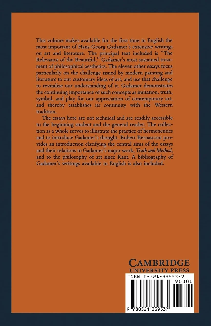 The Relevance of the Beautiful and Other Essays
