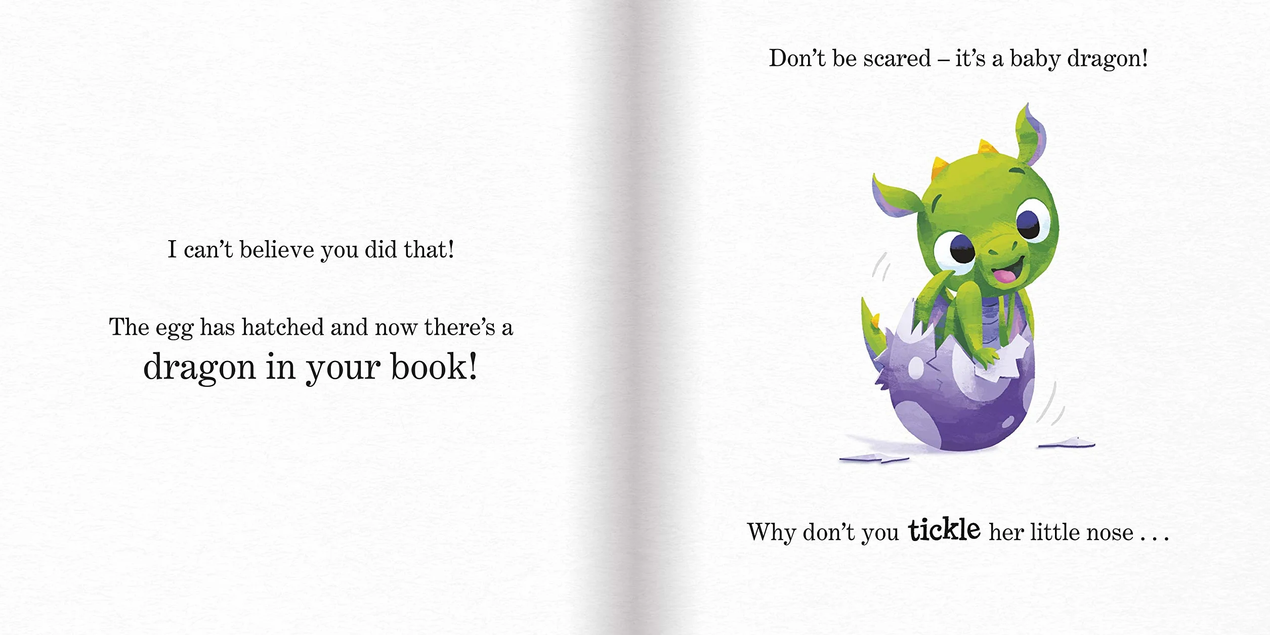 There's a Dragon in Your Book (2): An interactive story book for toddlers