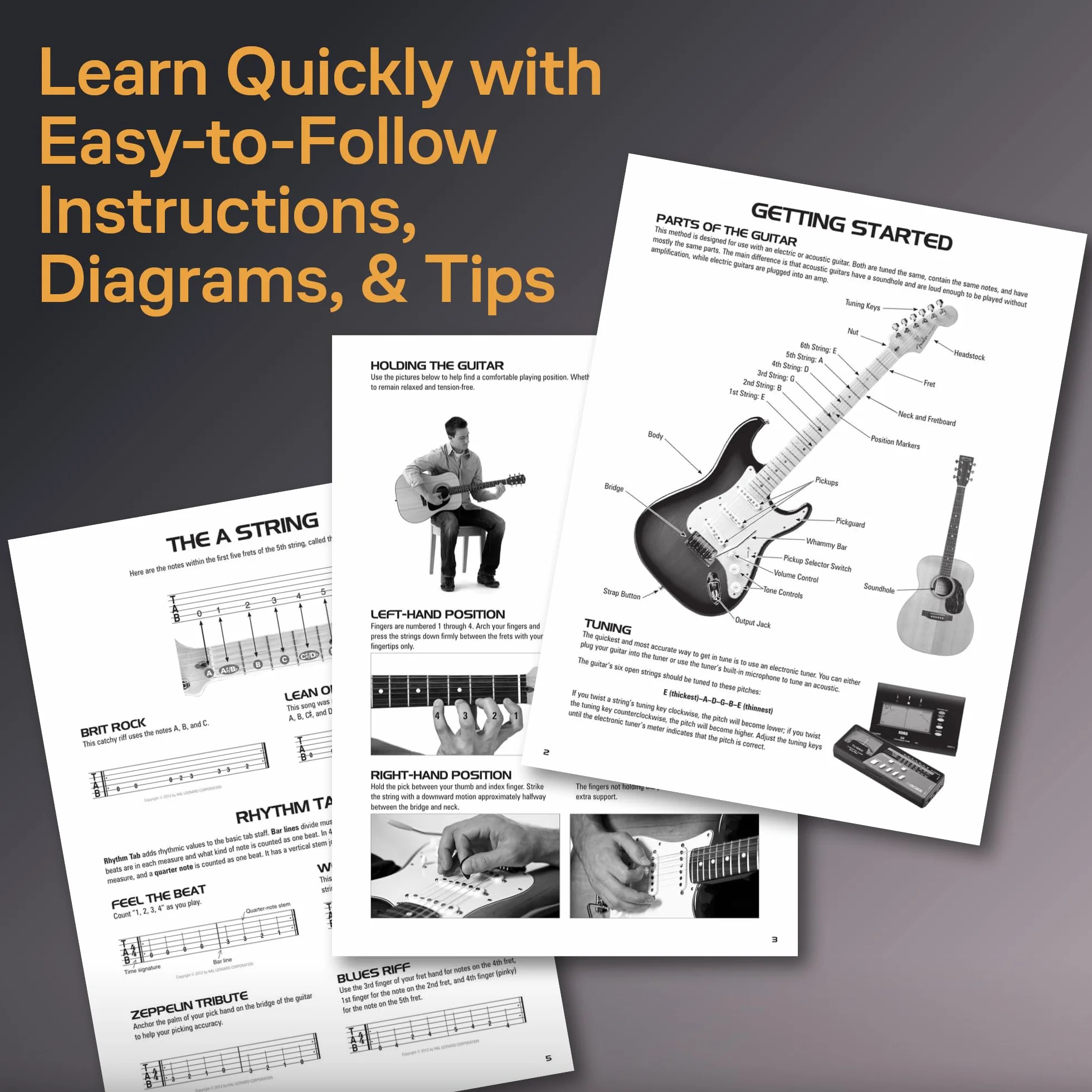 Hal leonard guitar tab method: Book Only