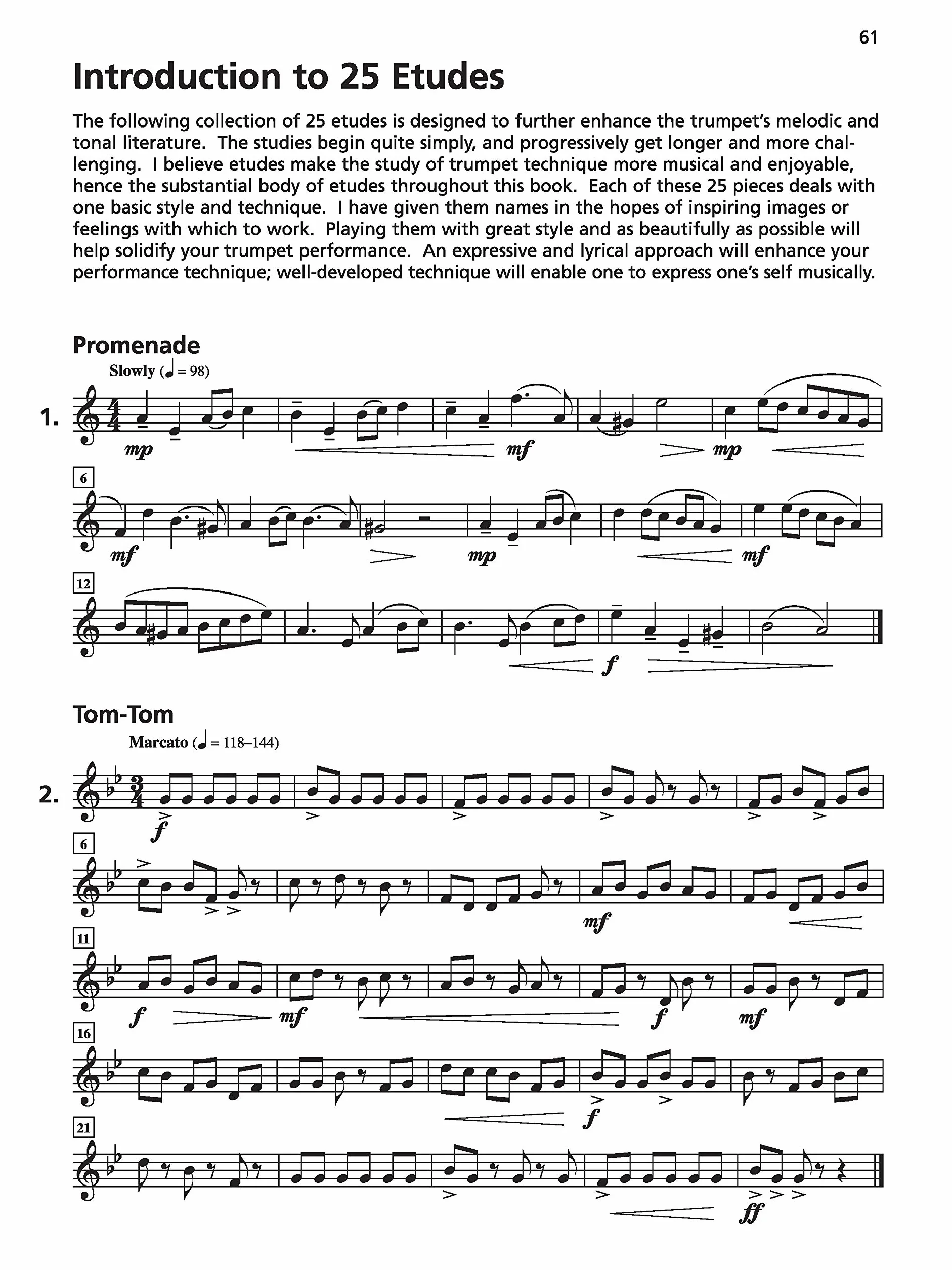 New Concepts for Trumpet: Innovative Etudes, Duets and Studies