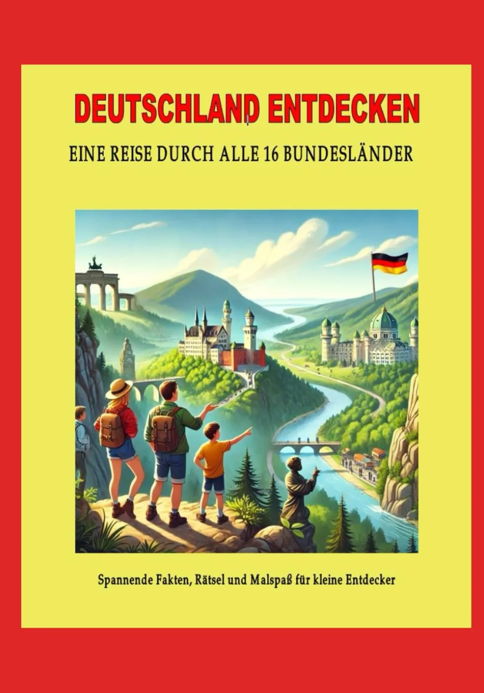 Deutschland entdecken: Eine Reise durch alle 16 Bundesländer: Spannende Fakten, Rätsel und Malspaß für kleine Entdecker