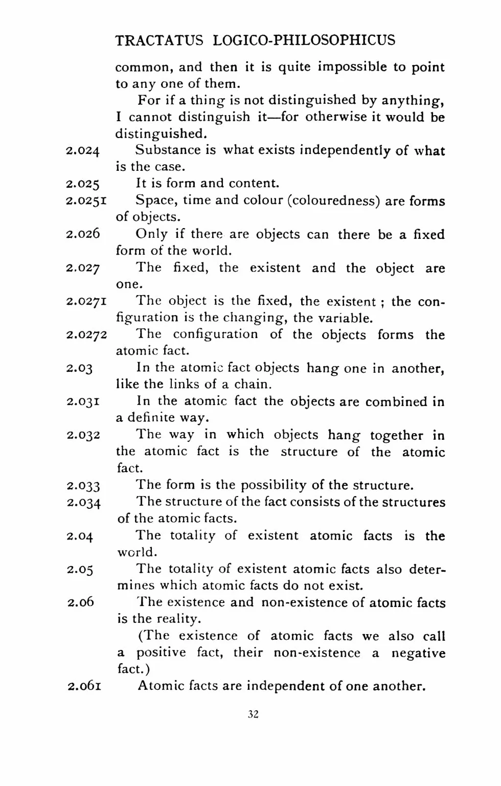Tractatus Logico-Philosophicus
