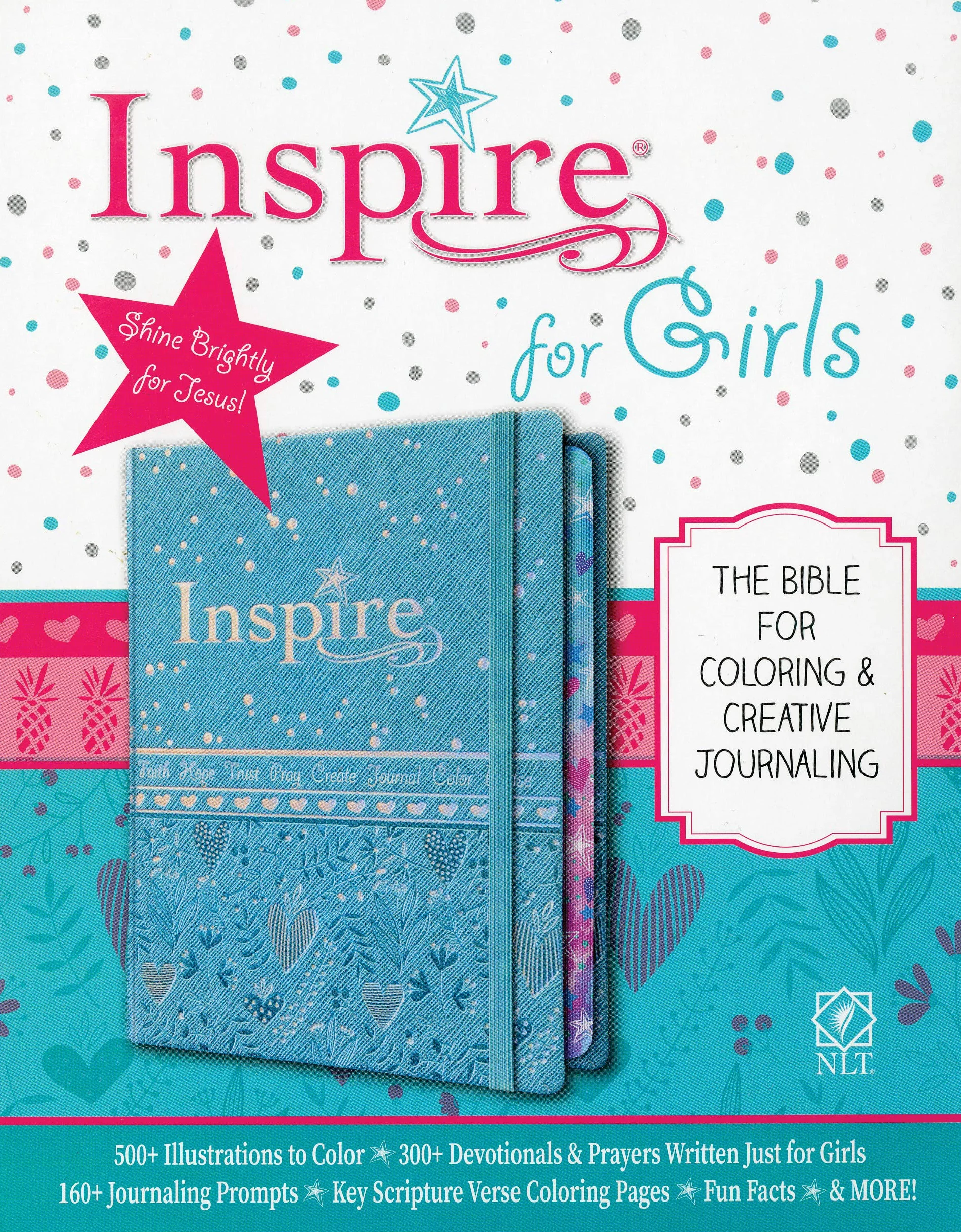 Inspire Bible for Girls NLT: New Living Translation, The Bible for Coloring & Creative Journaling