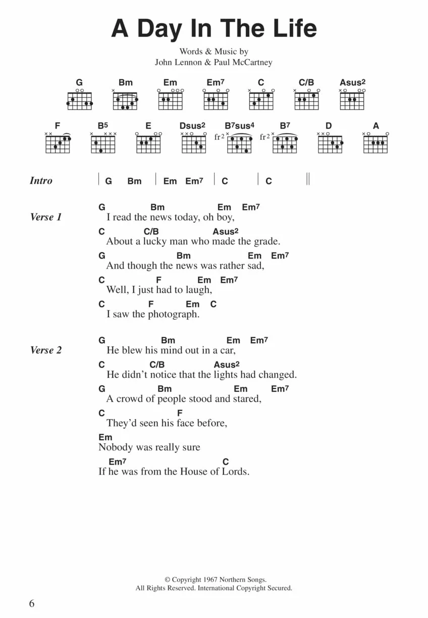 The beatles complete chord songbook - guitar chord songbook - 193 chansons
