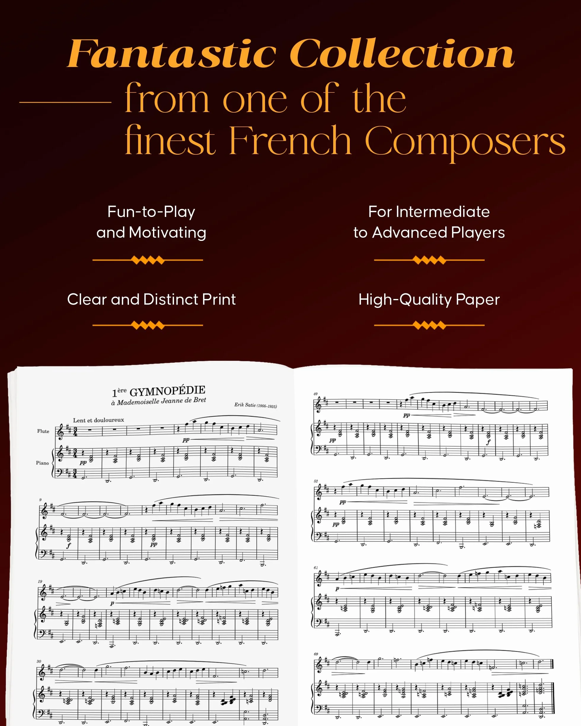 Erik satie: three gymnopedies for the piano piano: Schirmer Library of Classics Volume 1869 Piano Solo