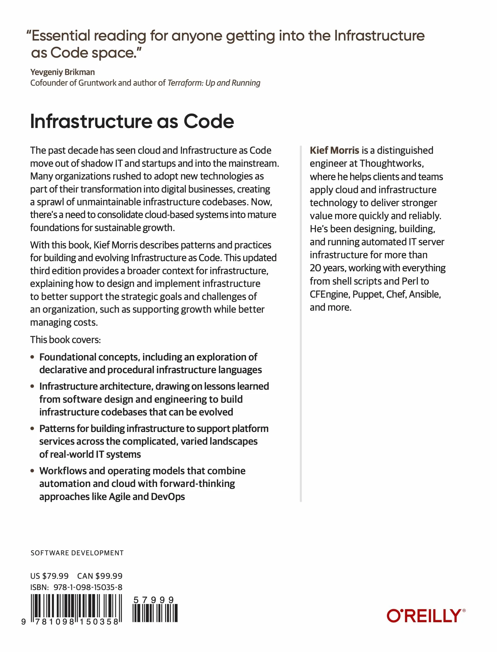 Infrastructure as Code: Designing and Delivering Dynamic Systems for the Cloud Age