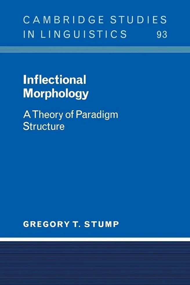Inflectional Morphology: A Theory of Paradigm Structure: 93