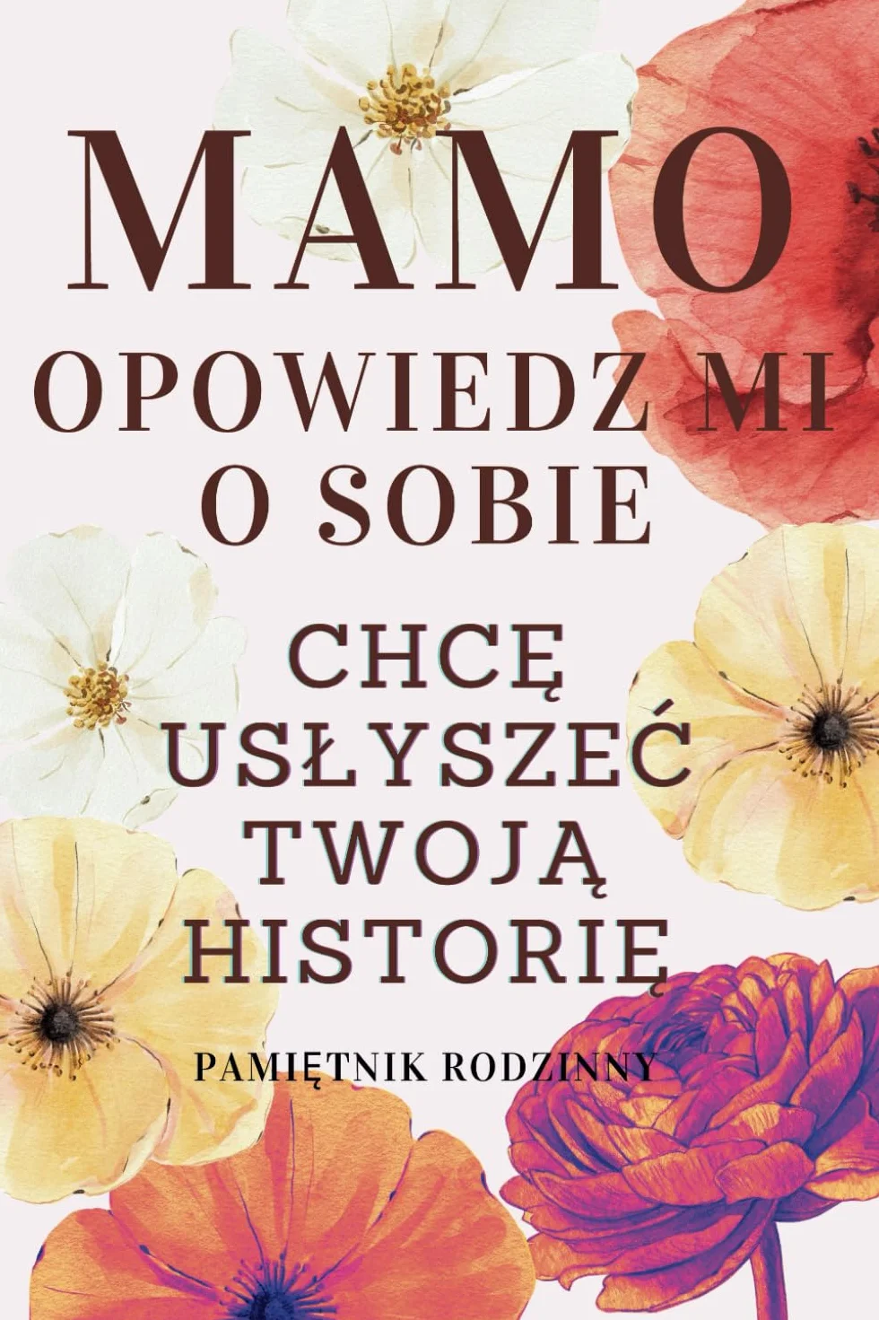 Mamo Opowiedz Mi o Sobie Chcę Usłyszeć Twoją Historię | Pamiętnik Rodzinny: Wspomnienia Refleksje Od Dzieciństwa Po Dorosłość | Pytania Do Wspólnego ... Na Prezent | Urodziny Imieniny Dzień Matki