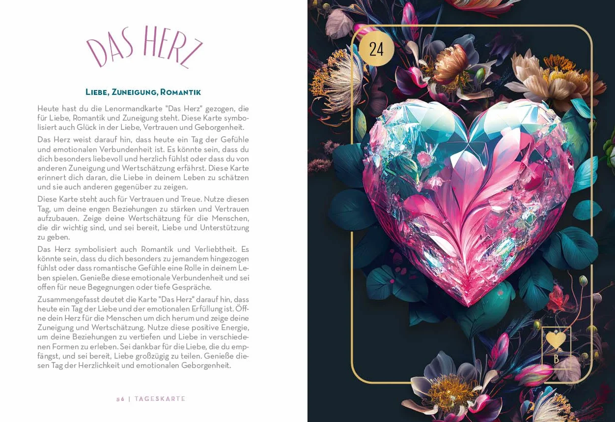 Lenormand-Kartenset: Floralis: 45 kunstvoll illustrierte Wahrsage-Karten für die neue Zeit mit Goldrand und Begleitbuch | Inklusive 9 Zusatzkarten | Edle Box mit Magnetverschluss