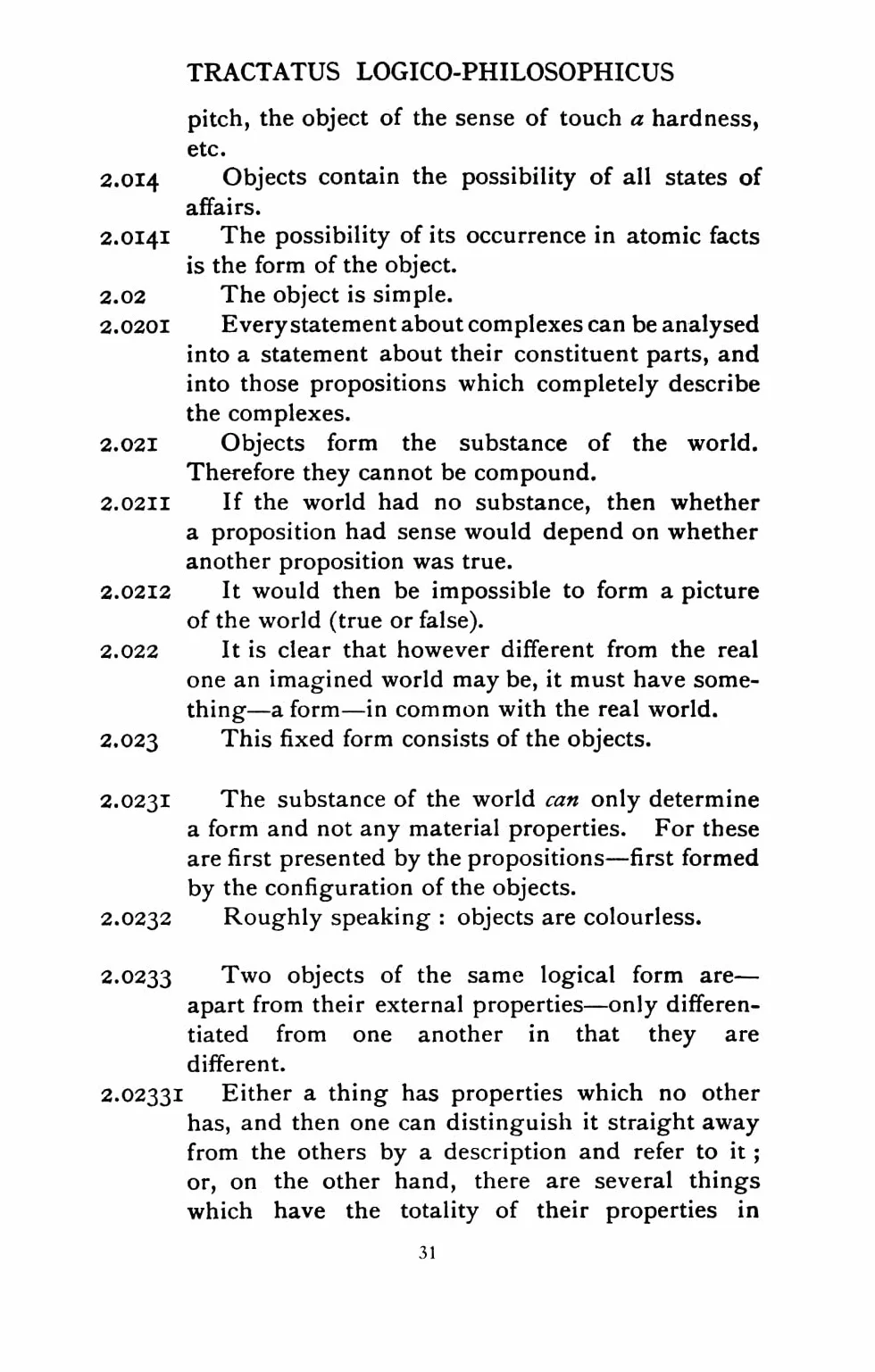 Tractatus Logico-Philosophicus