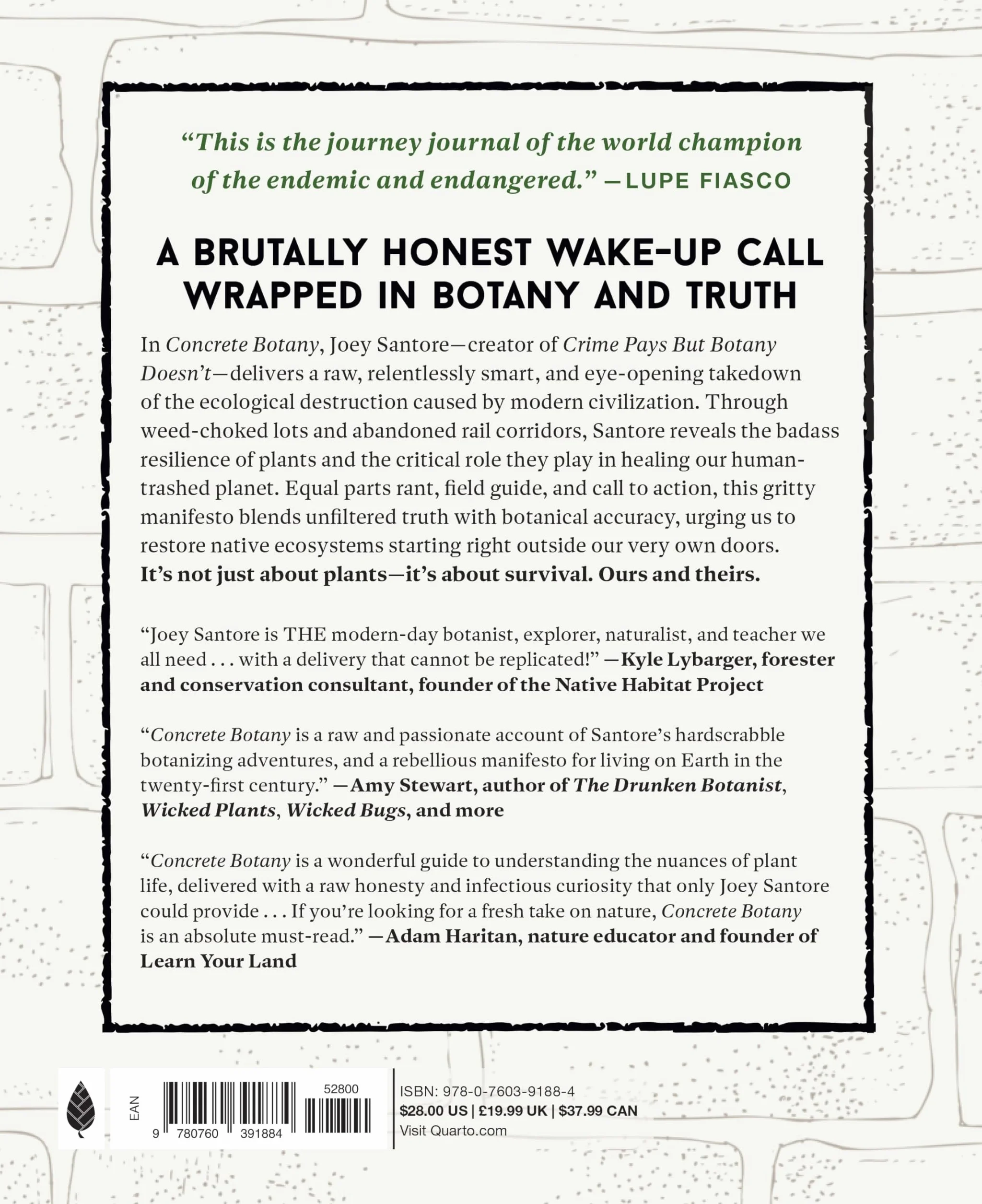 Concrete Botany: The Ecology of Plants in the Age of Human Disturbance