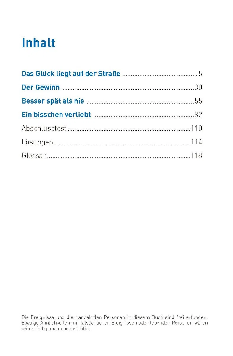 Das Glück liegt auf der Straße: Deutsch als Fremdsprache (DaF) B1